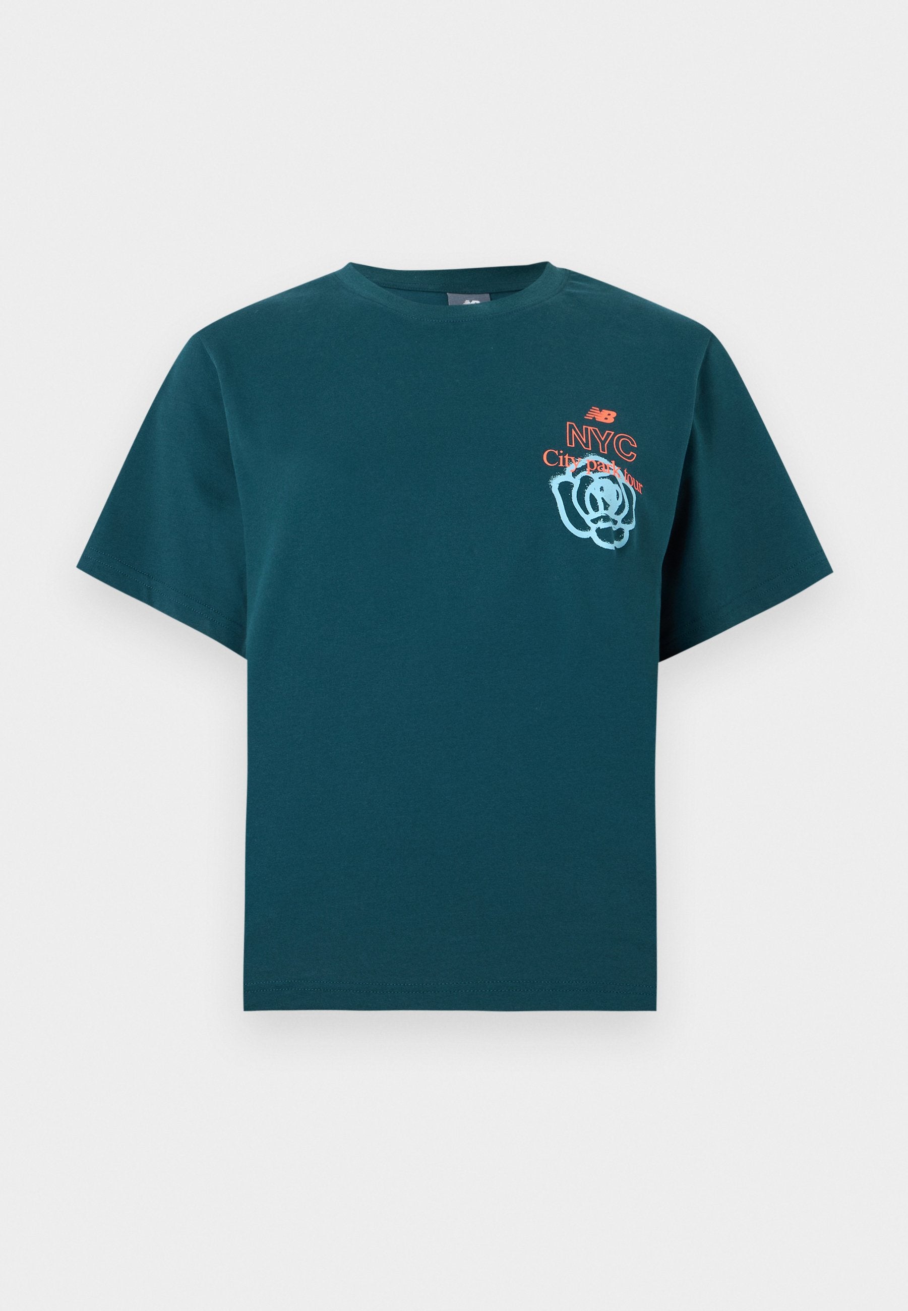 CITY RUN RELAXED - T-shirt imprimé - vert méduse