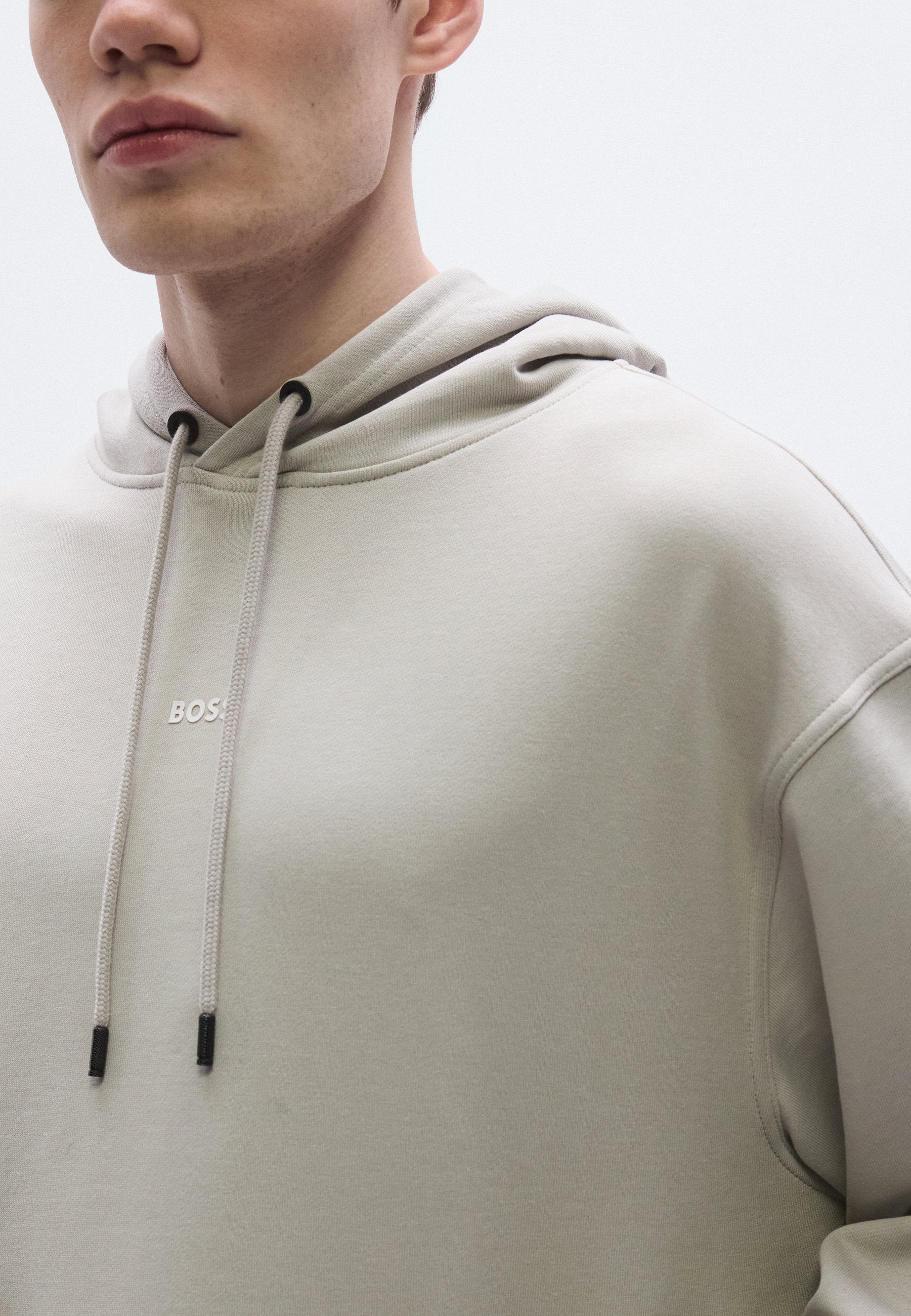 Hoodie - open grey