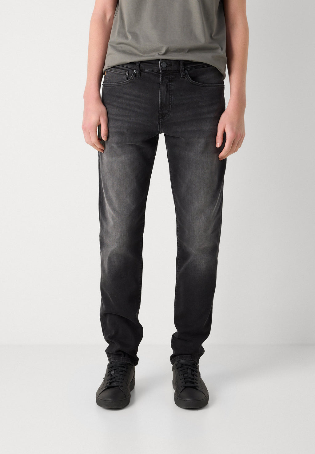 Straight leg jeans - black