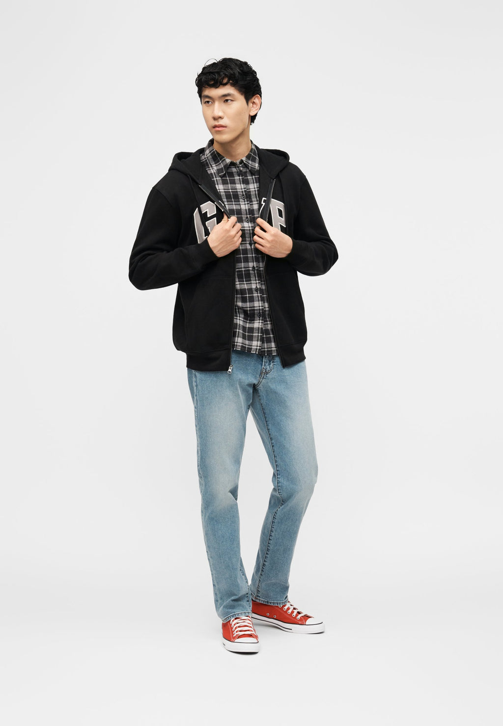 STRAIGHT  - Straight leg jeans - light blue denim