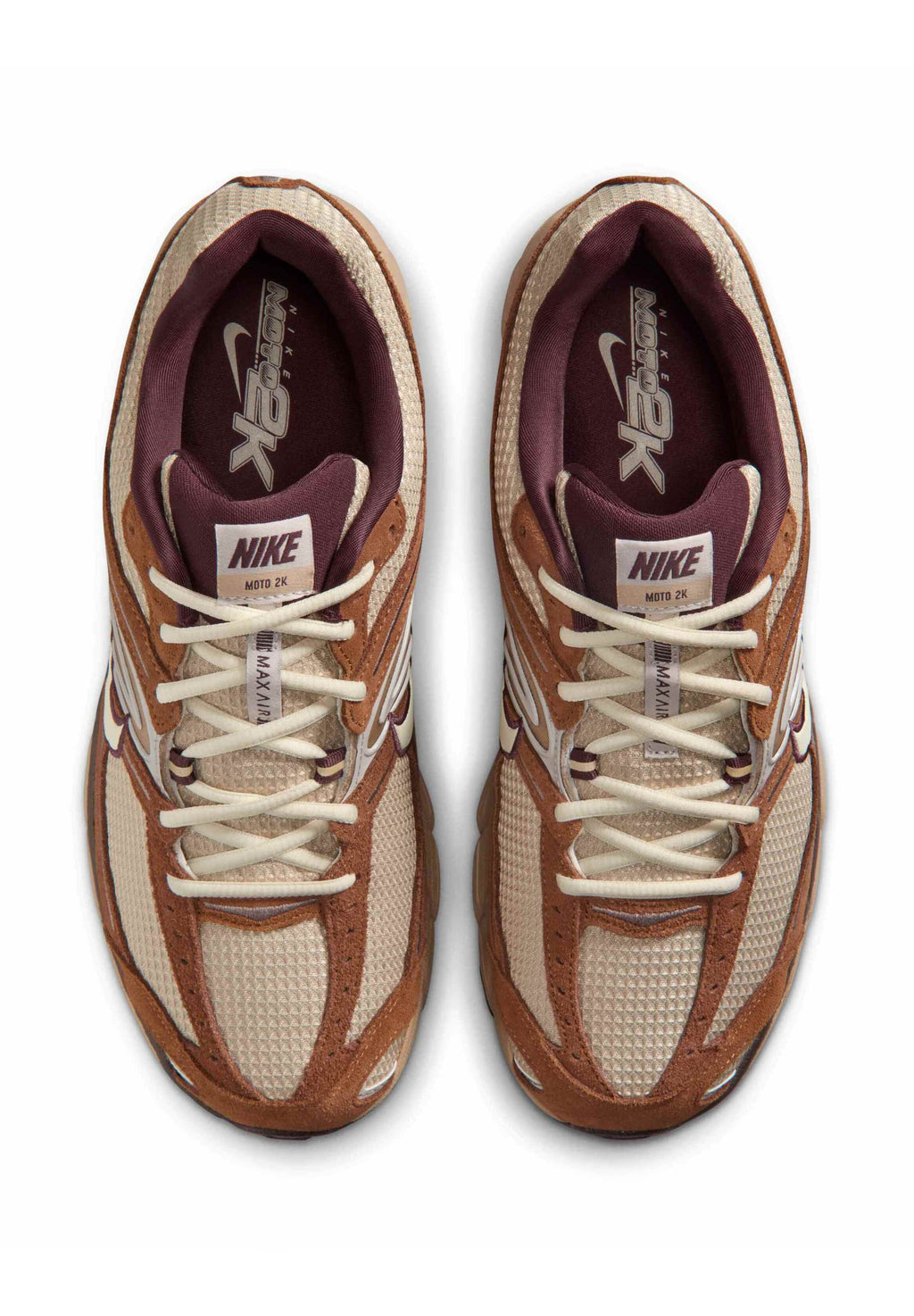 AIR MAX MOTO 2K XMFW - Baskets - lt british tan/coconut milk cream ii linen mink brown burgundy crush