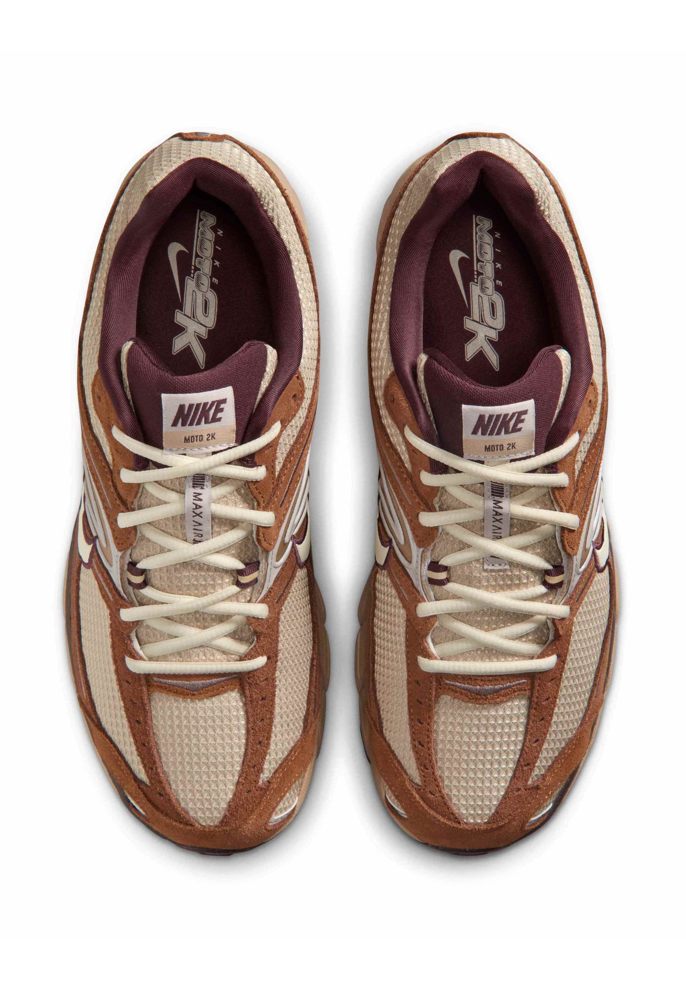 AIR MAX MOTO 2K XMFW - Baskets - lt british tan/coconut milk cream ii linen mink brown burgundy crush