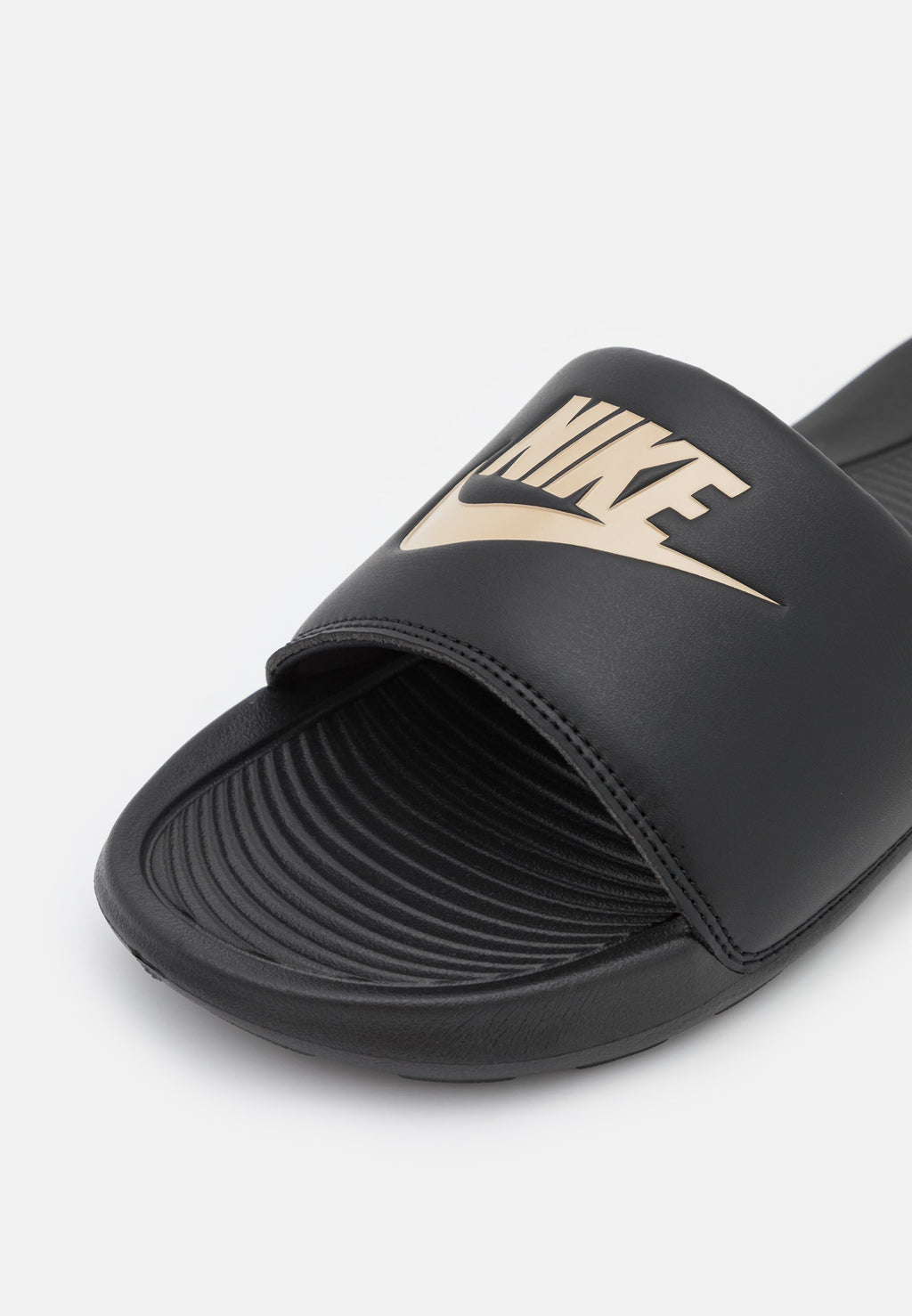VICTORI ONE SLIDE UNISEX - Mules - noir/or métallisé