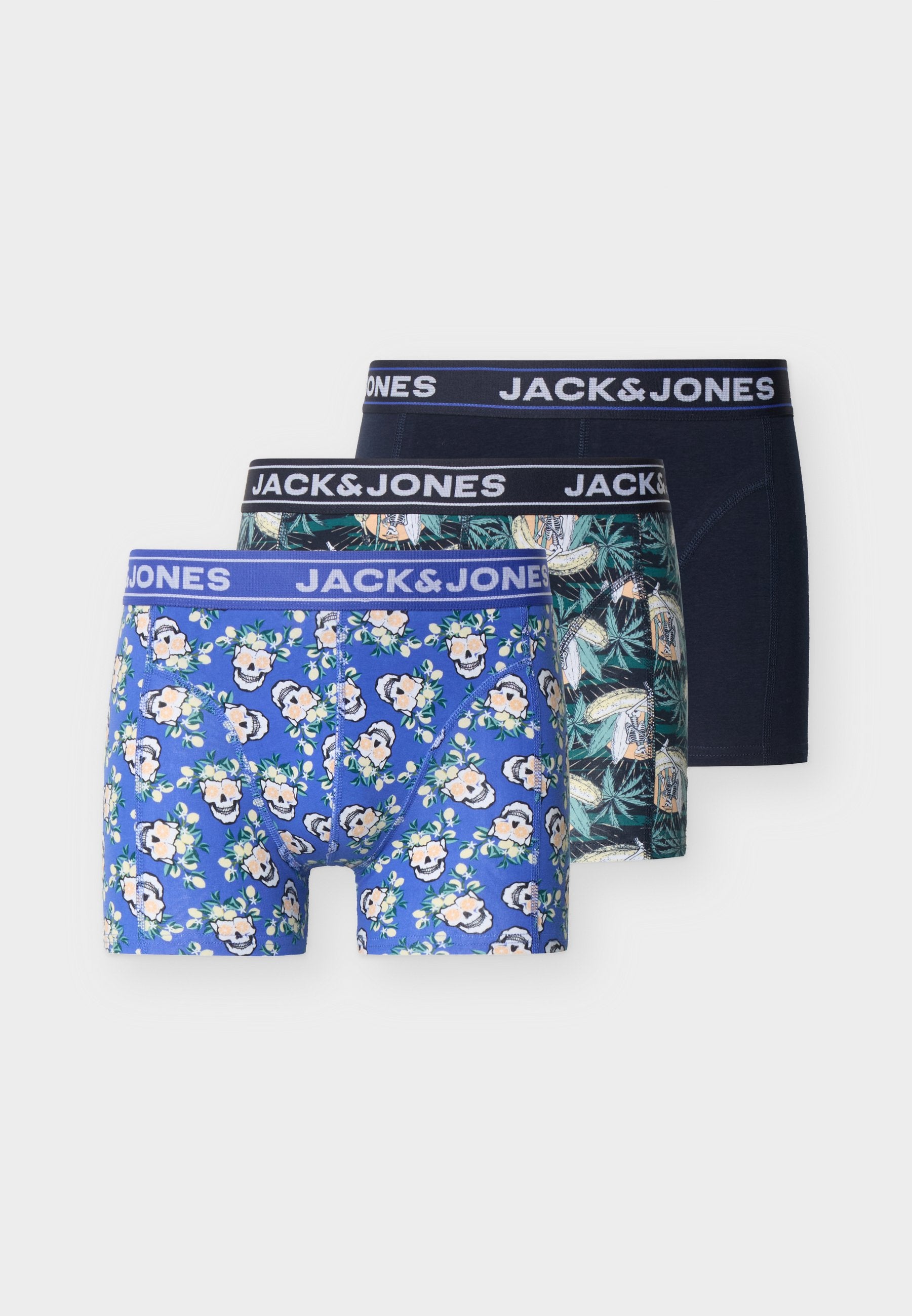 JACKINGSTON SKULL TRUNKS 3 PACK - Trunks - dazzling blue/navy