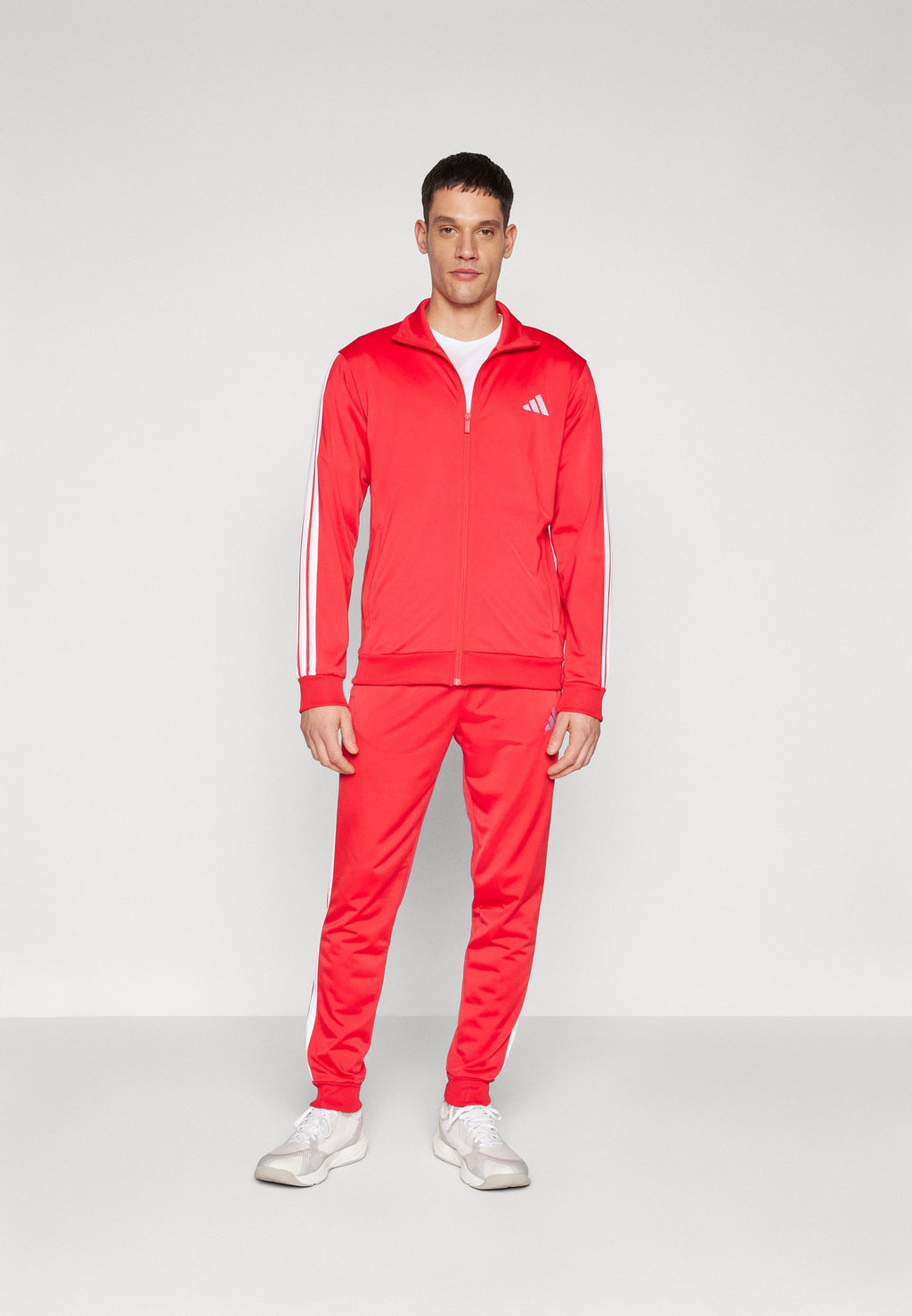 3 STRIPES - Tracksuit - pure ruby/white