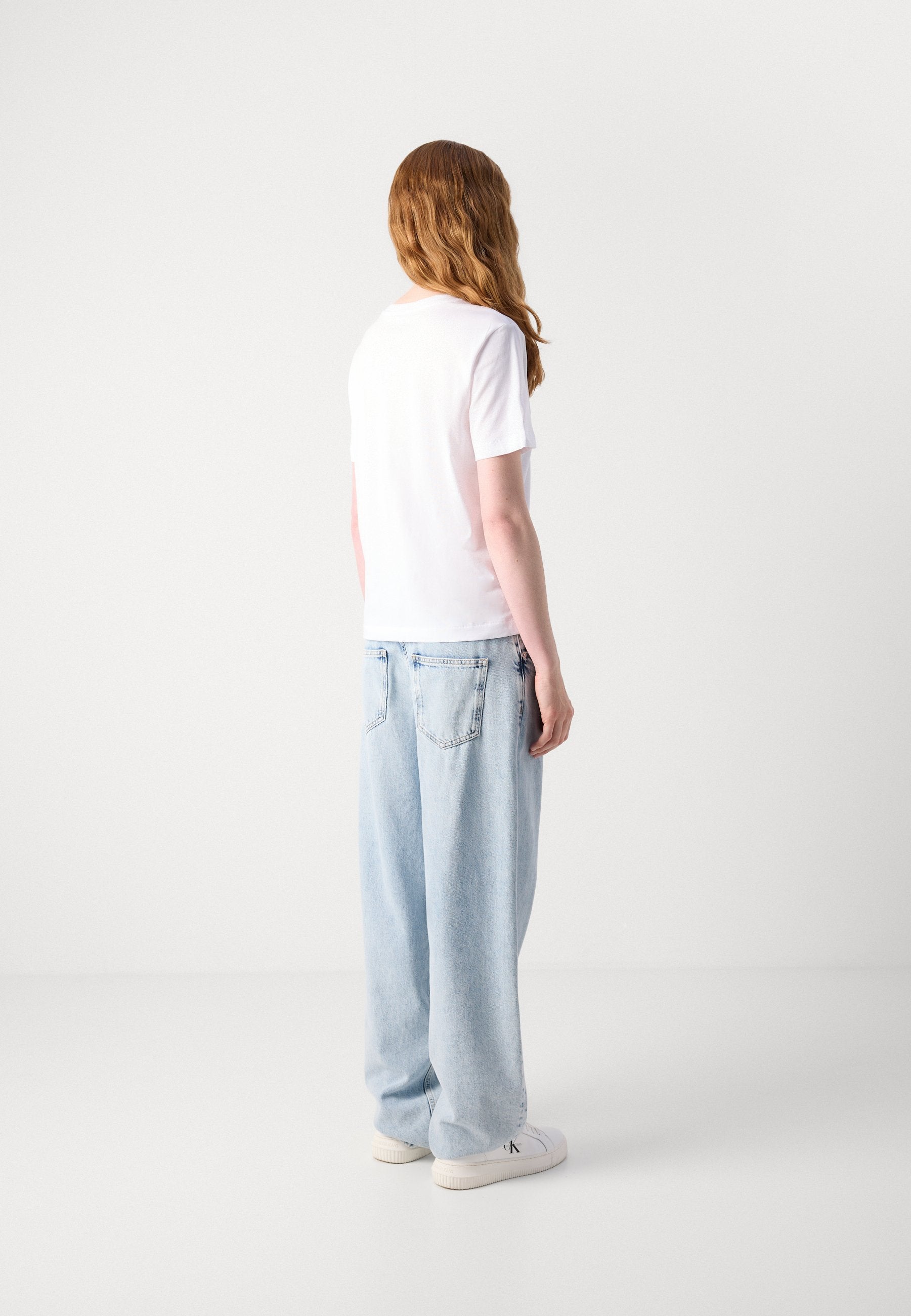 MONOLOGO TEE 2 PACK - Basic T-shirt - white / heroic grey heather