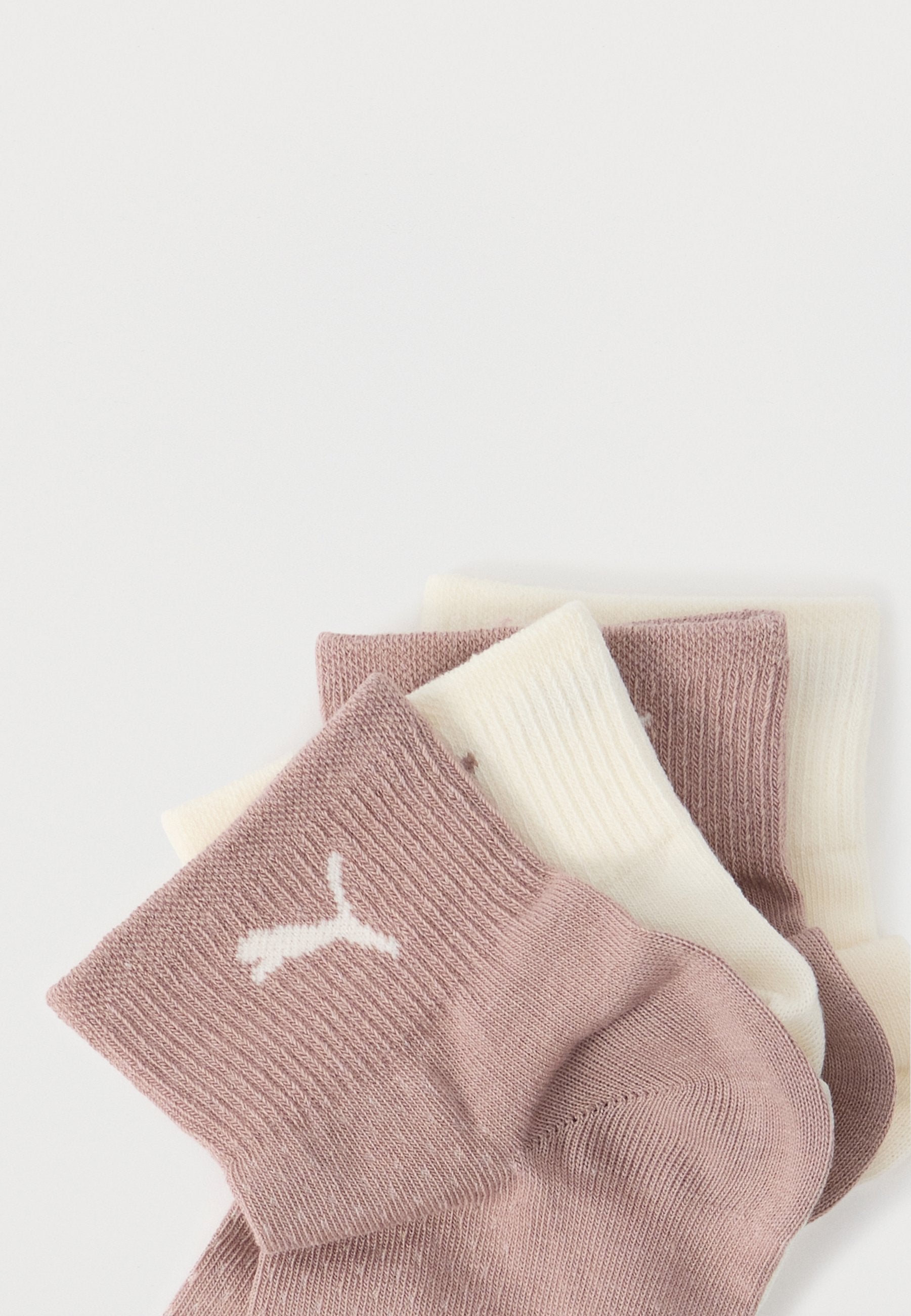WOMEN QUARTER 4 PACK - Sneaker socks - pristine/sandstone