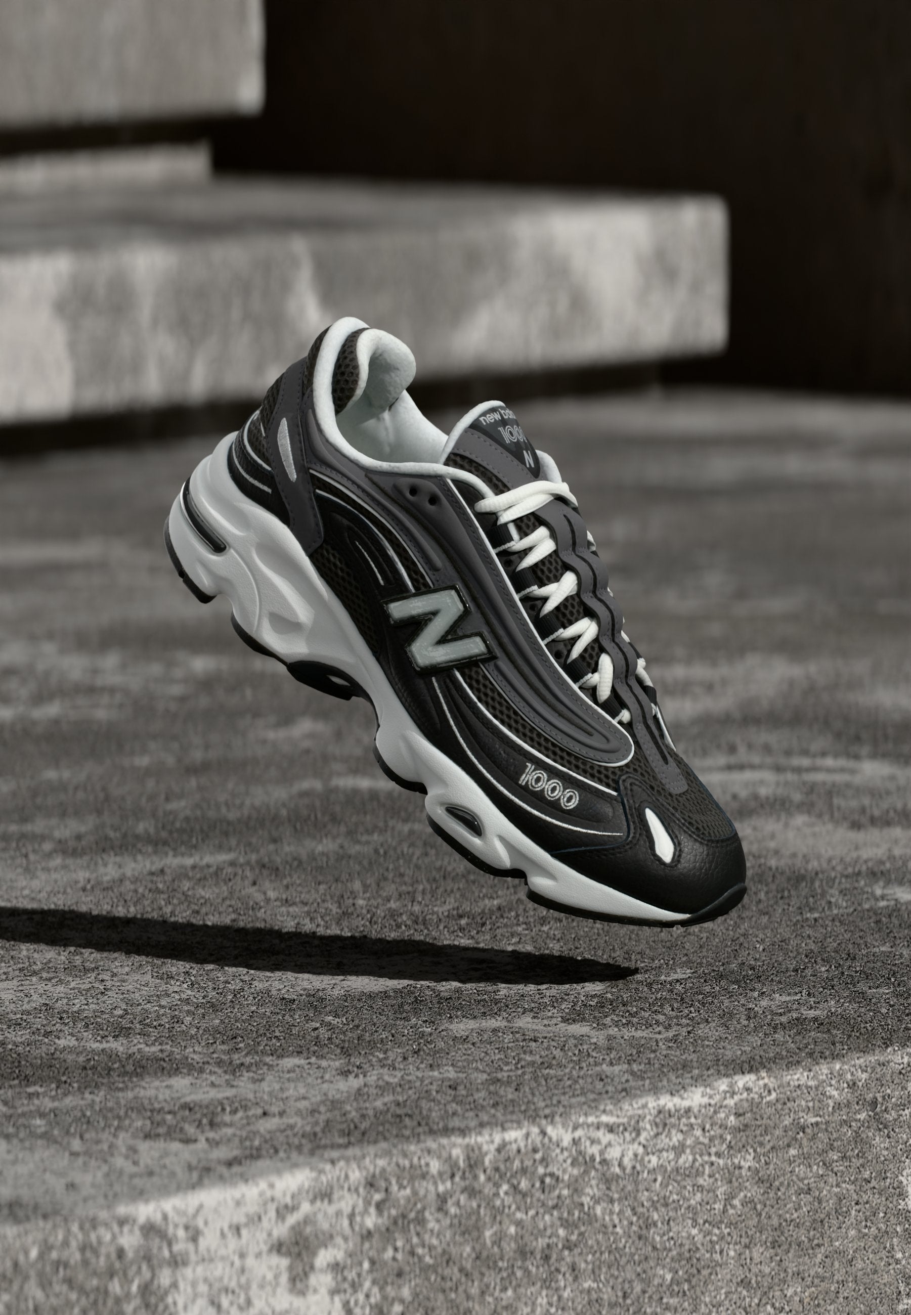 U1000 - Baskets - noir/noir délavé