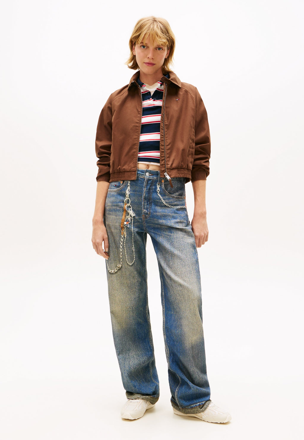 TOMMY BADGE WATER REPELLENT TWILL JACKET - Summer jacket - chicory roast