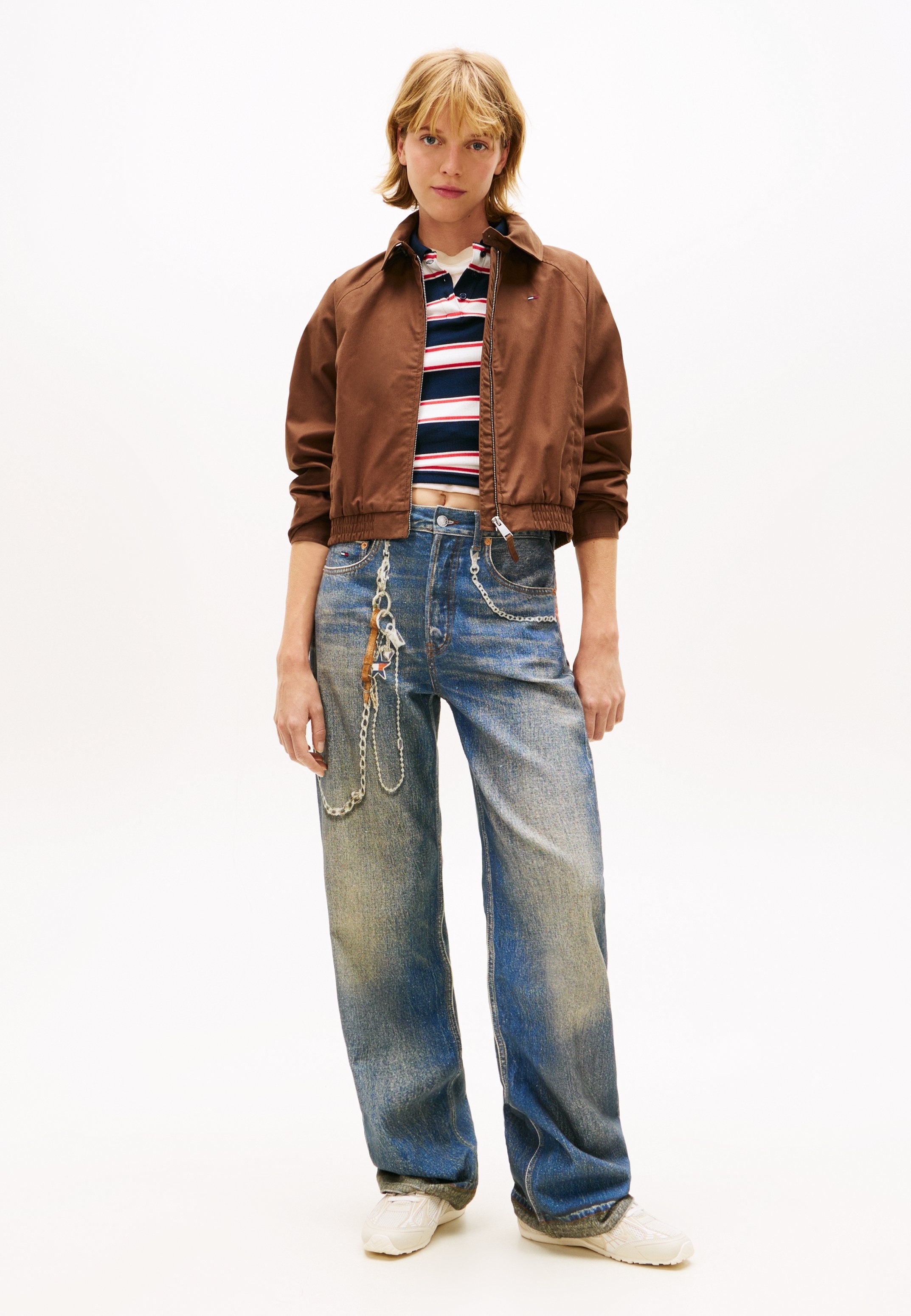 TOMMY BADGE WATER REPELLENT TWILL JACKET - Summer jacket - chicory roast