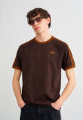 3S TEE - Print T-shirt - aurora coffee/dusky bronze