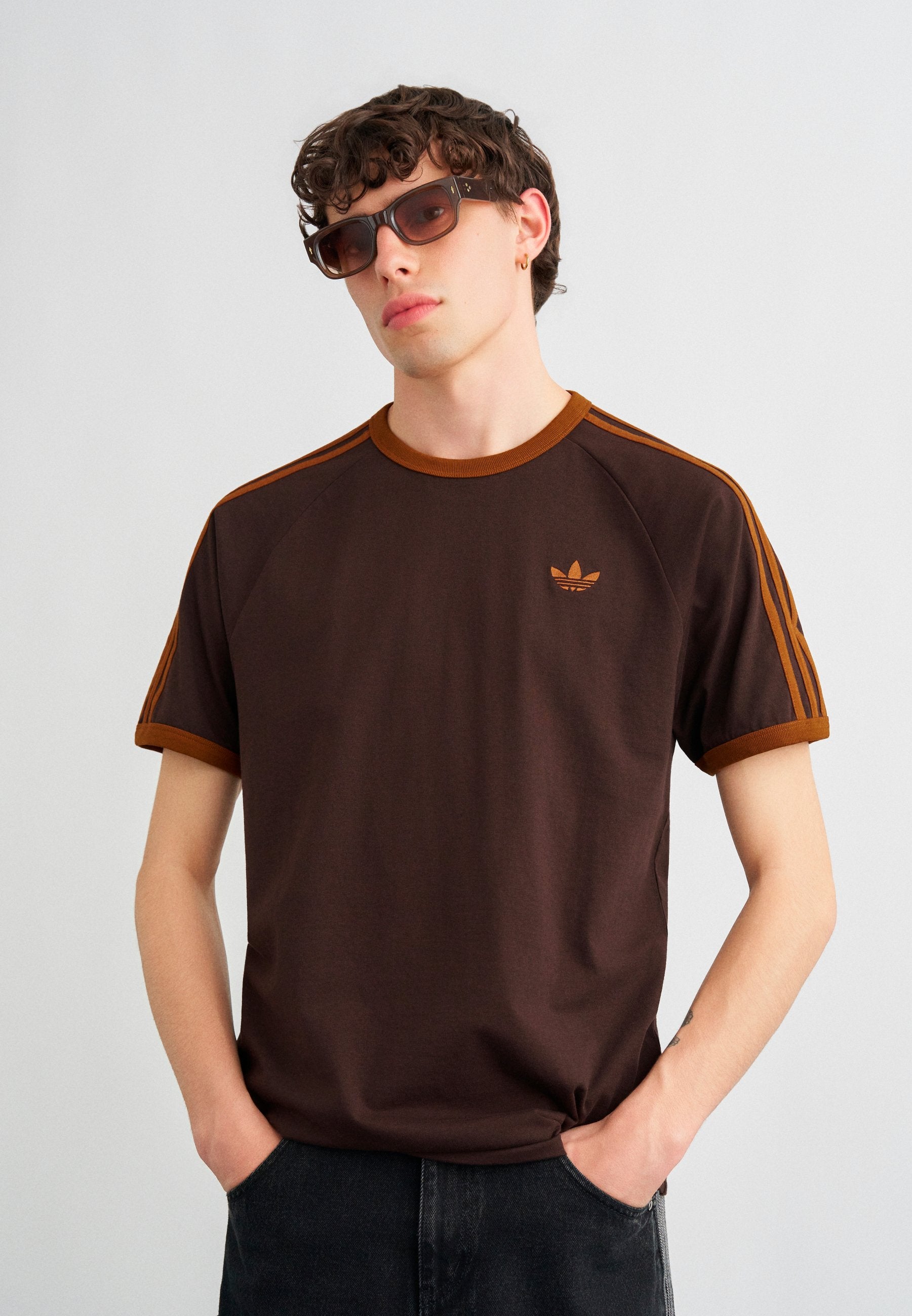 3S TEE - Print T-shirt - aurora coffee/dusky bronze
