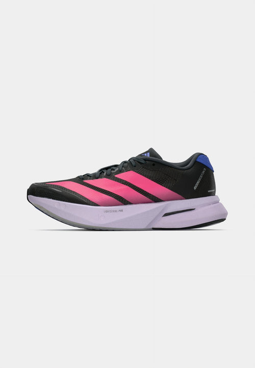 ADIZERO BOSTON - Road running shoes - core black/lucid pink/cobalt blue