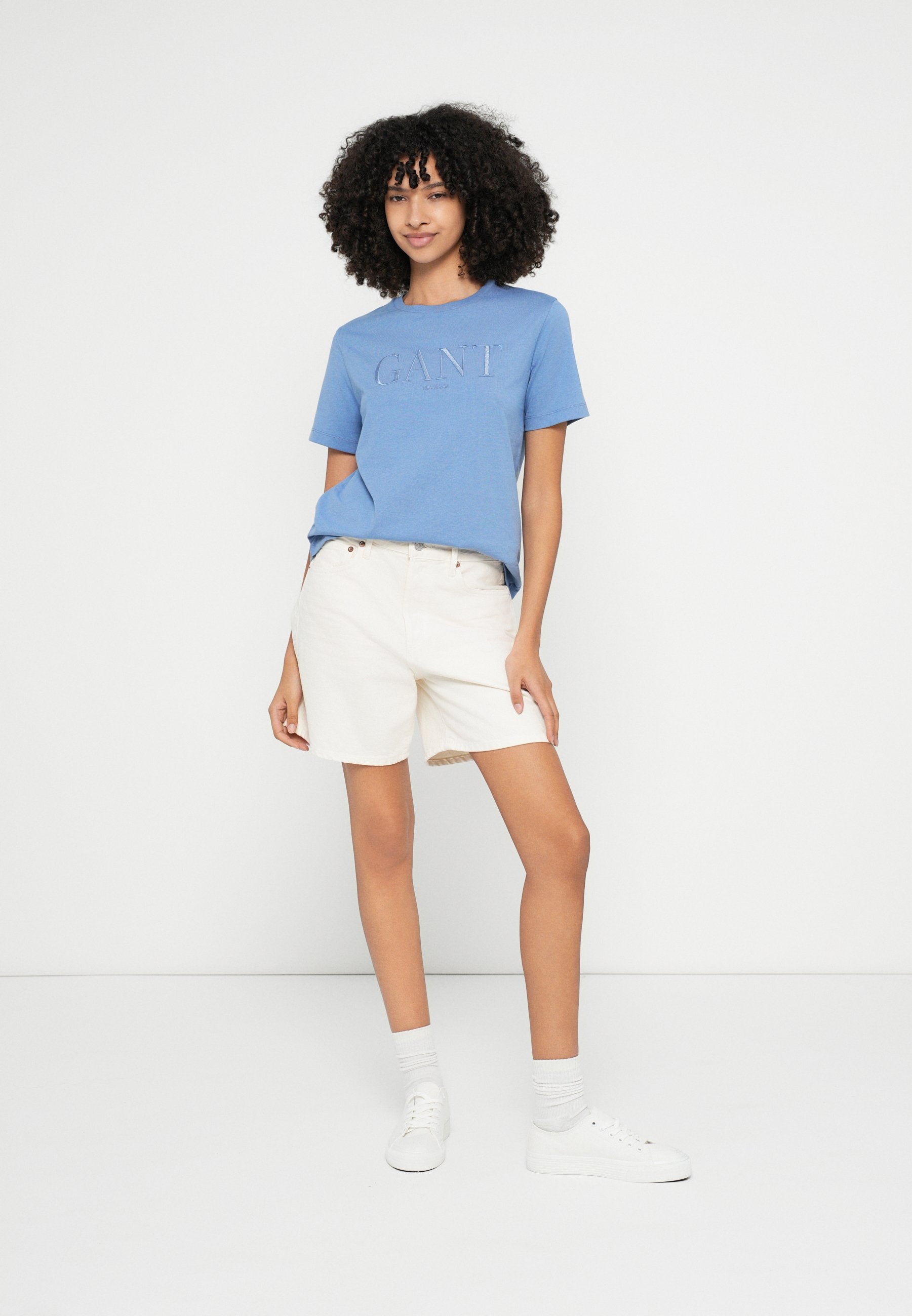 TONAL GRAPHIC  - Basic T-shirt - greyish blue