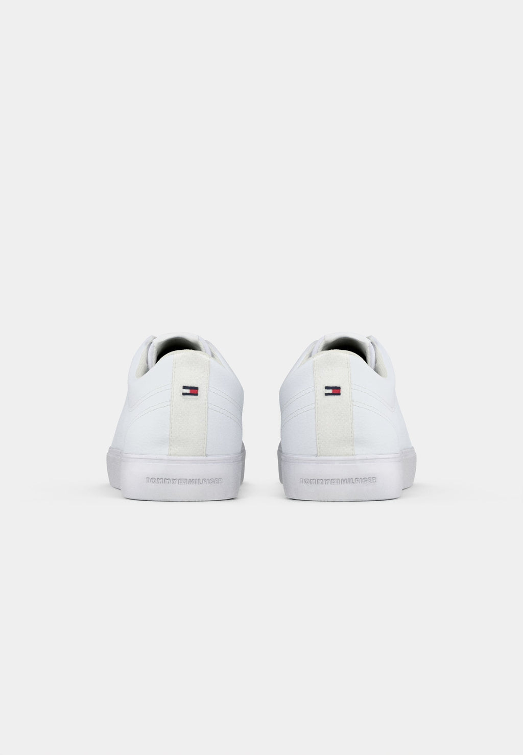 LOGO TRAINERS WITH LEATHER - Trainers - white