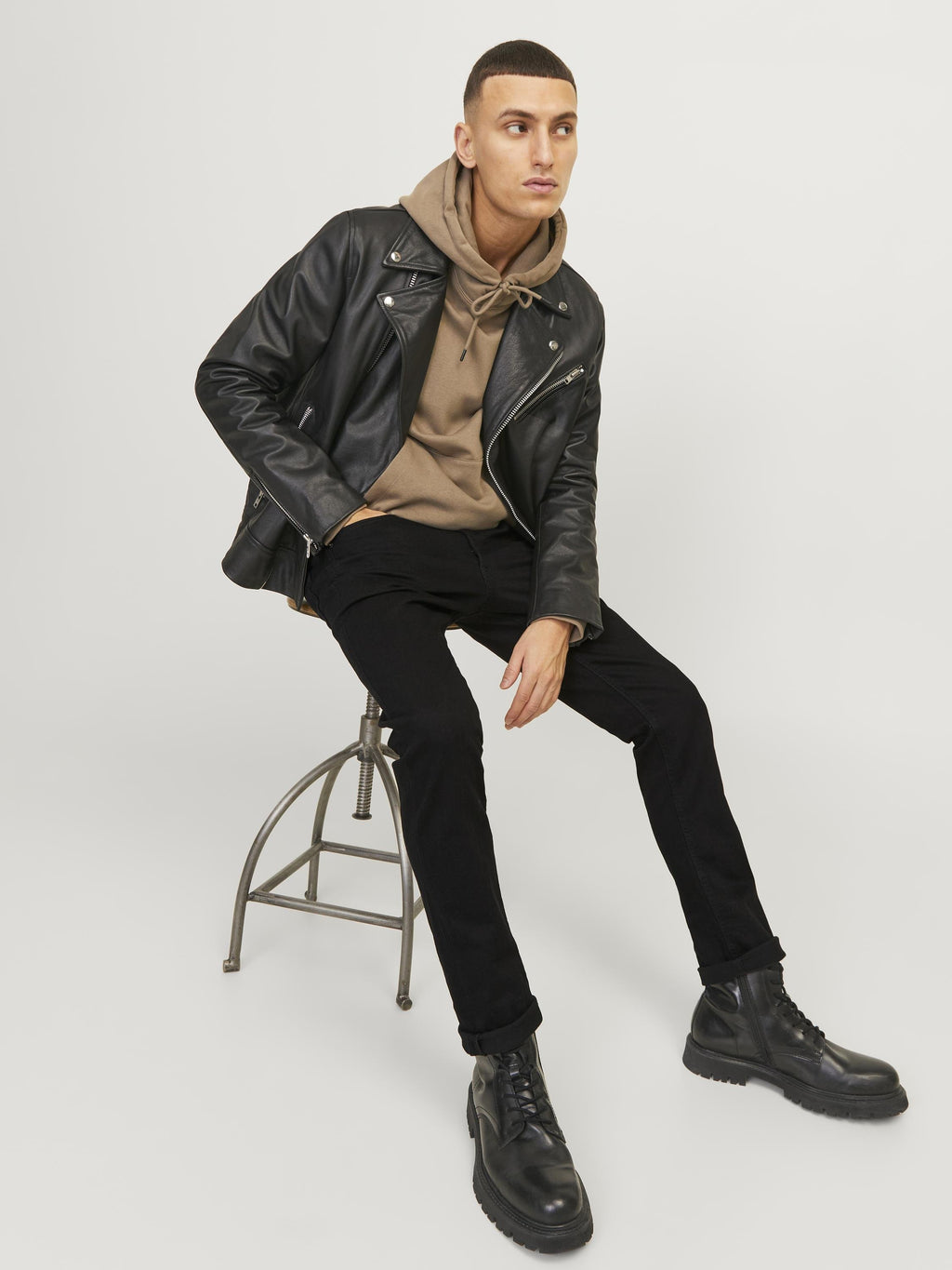 Glenn - Relaxed fit jeans - black denim