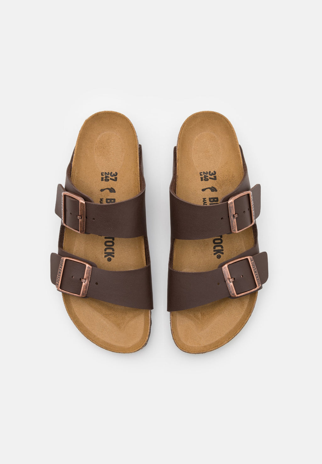 ARIZONA BF DARK BROWNS - ÉTROIT - Sandales - marron foncé