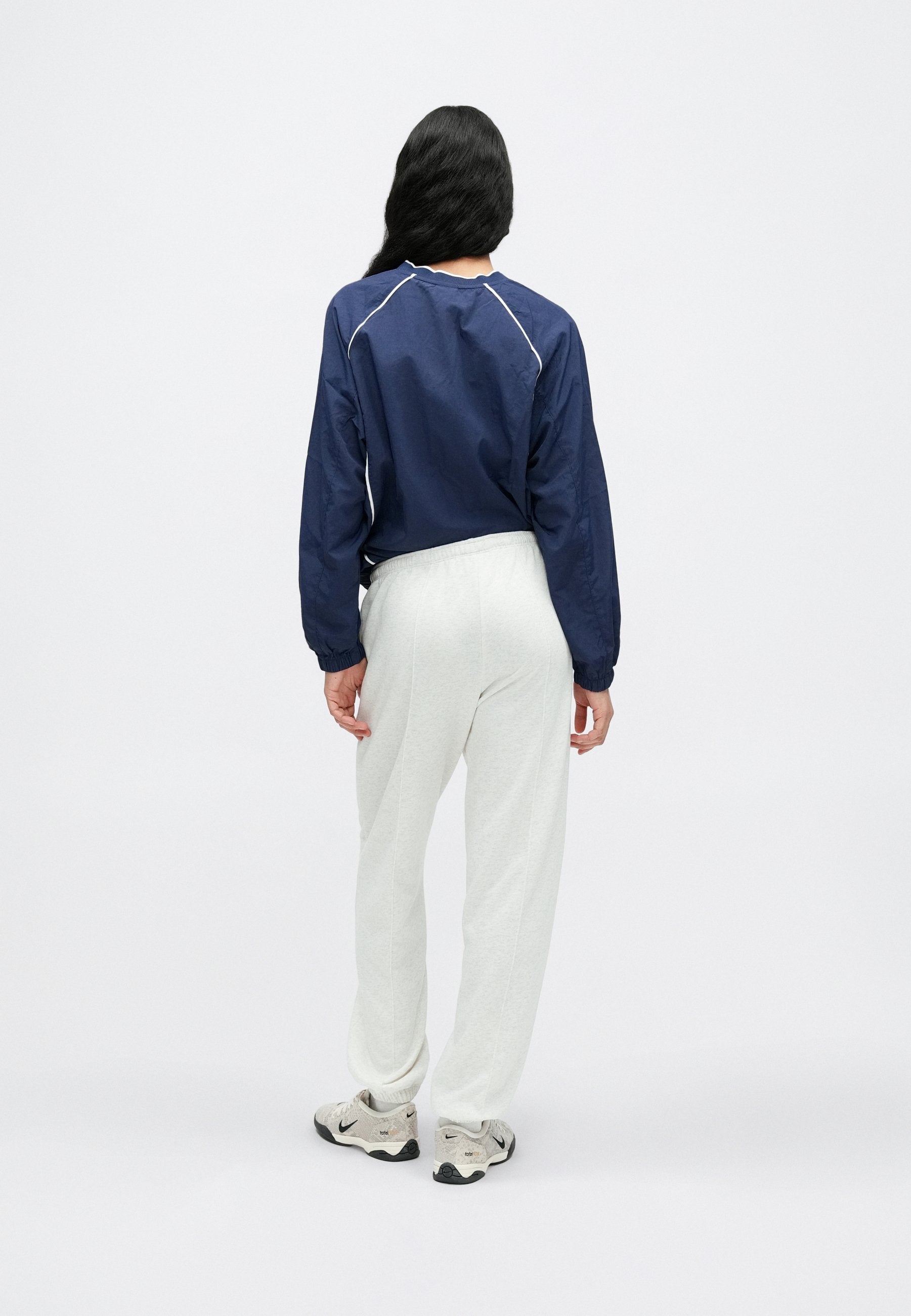 Tracksuit bottoms - birch heather/white/black