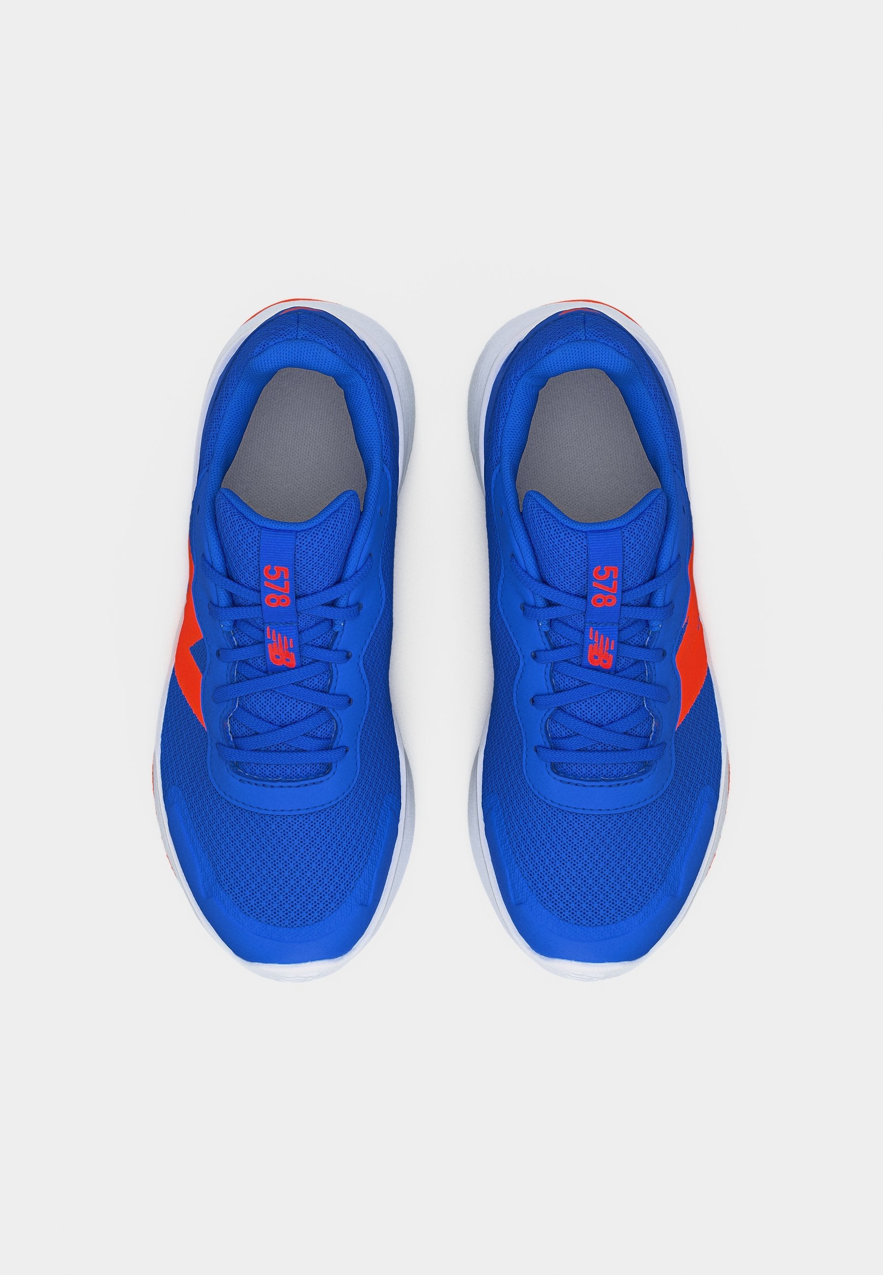 578 LACE UNISEX - Road running shoes - blue bird/team orange/white