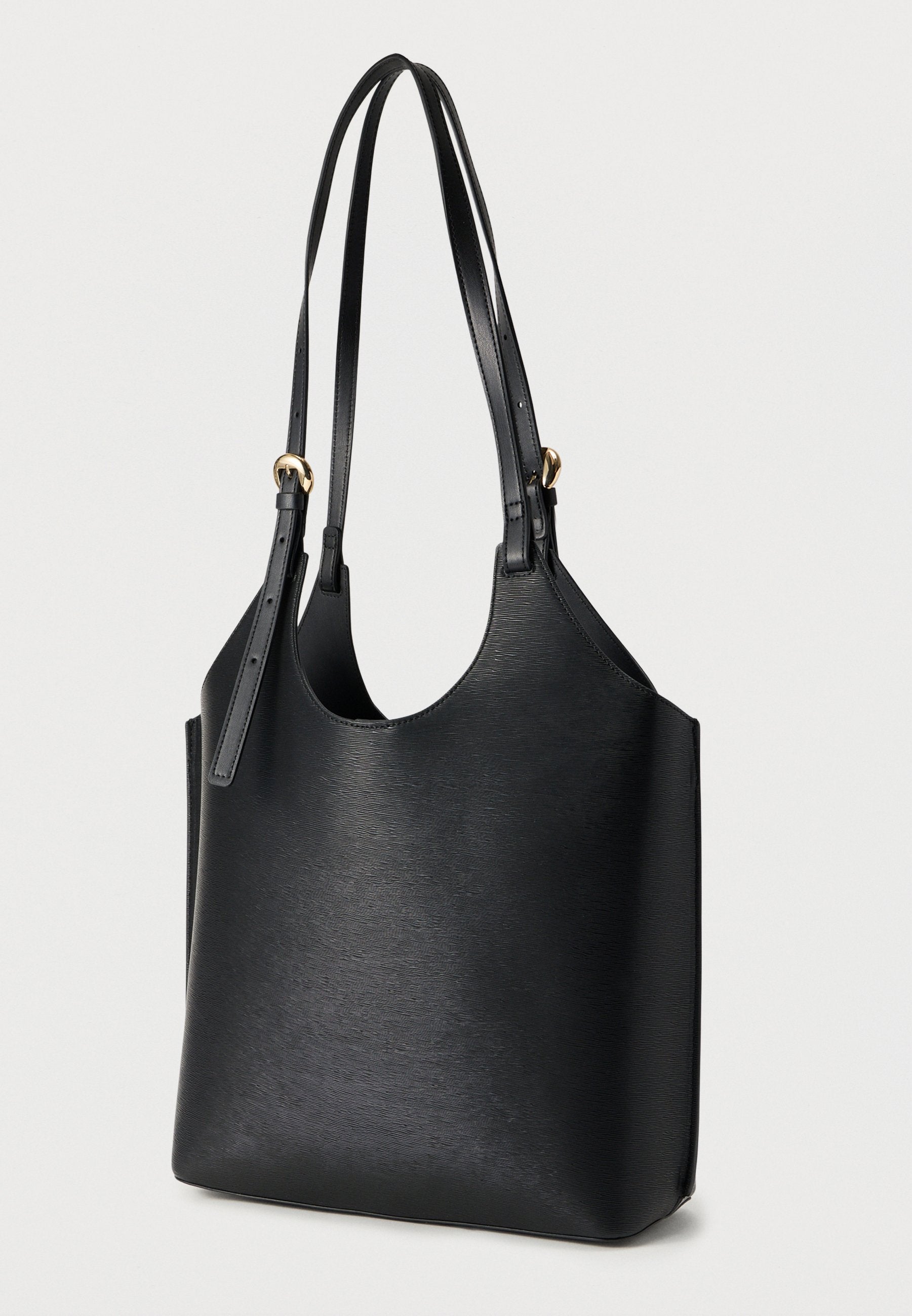 METALLIC LOGO TOTE BAG - Tote bag - black