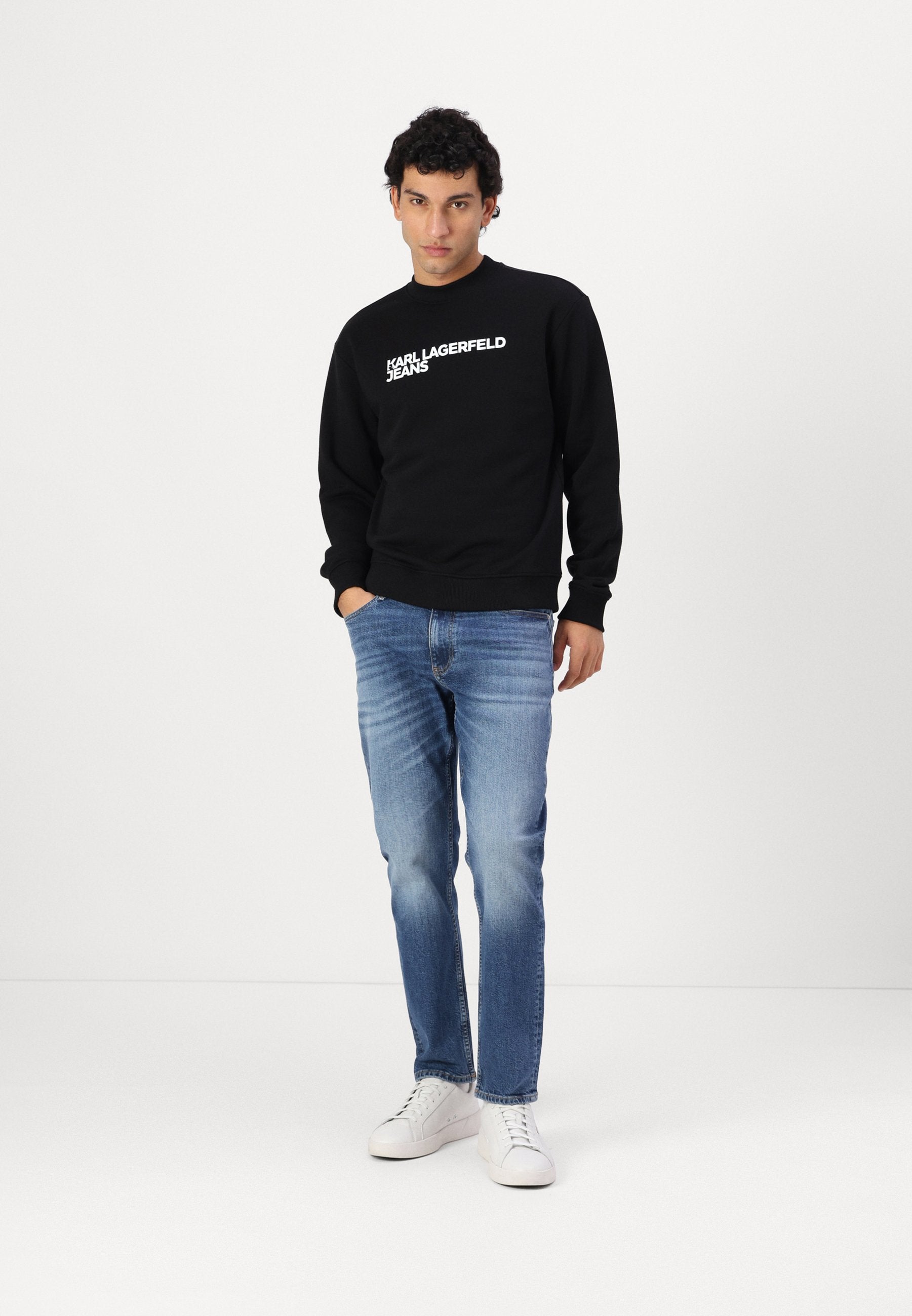 LOGO ESSENTIEL - Sweat-shirt - noir