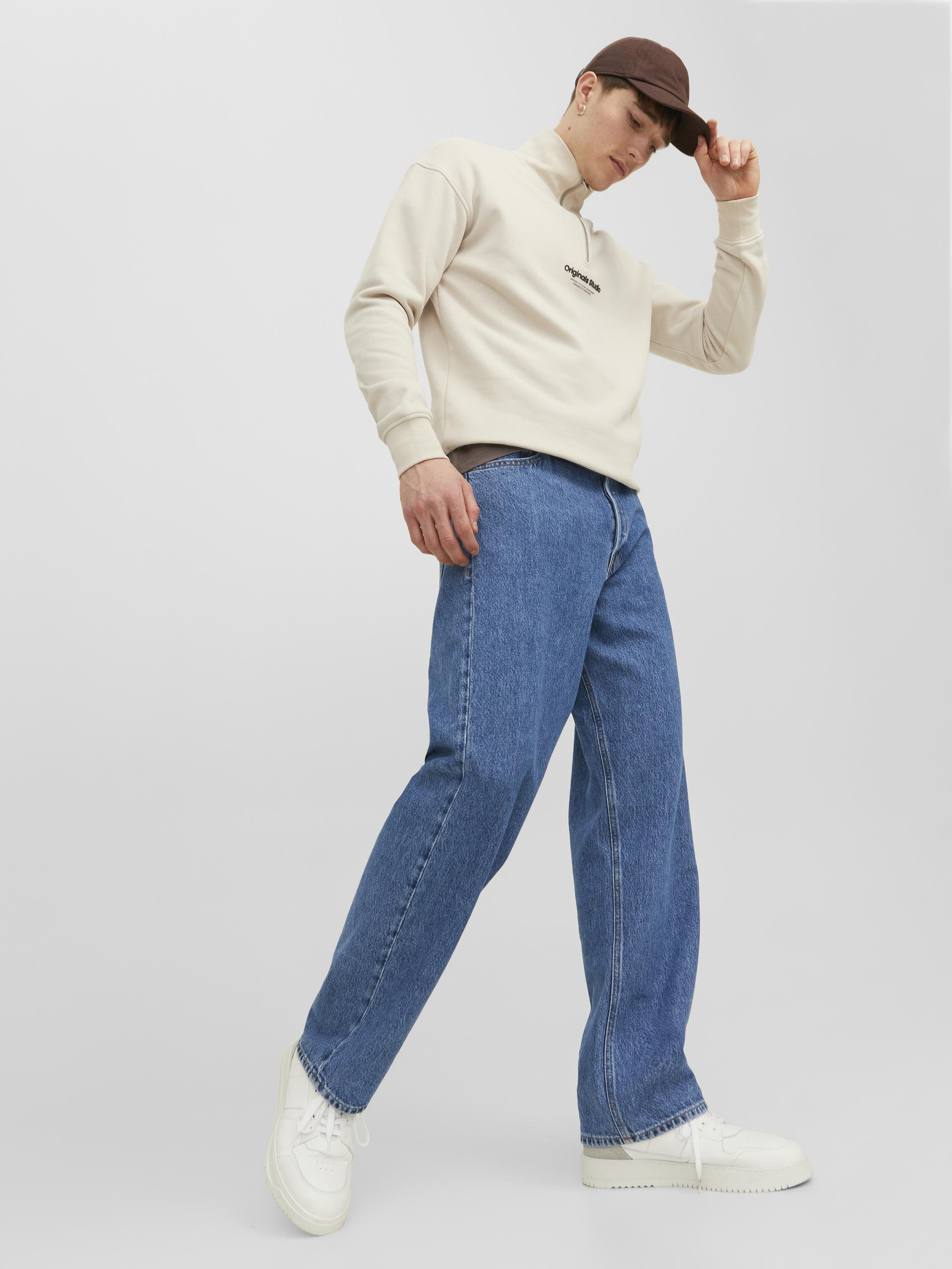 gy fit JJIALEX JJORIGINAL SBD 301 NOOS - Baggy Jeans - blue denim