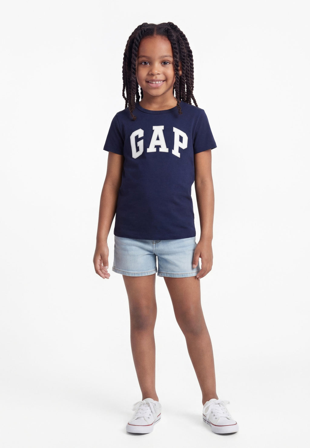 KIDS GAP LOGO T-SHIRT - Print T-shirt - tapestry navy