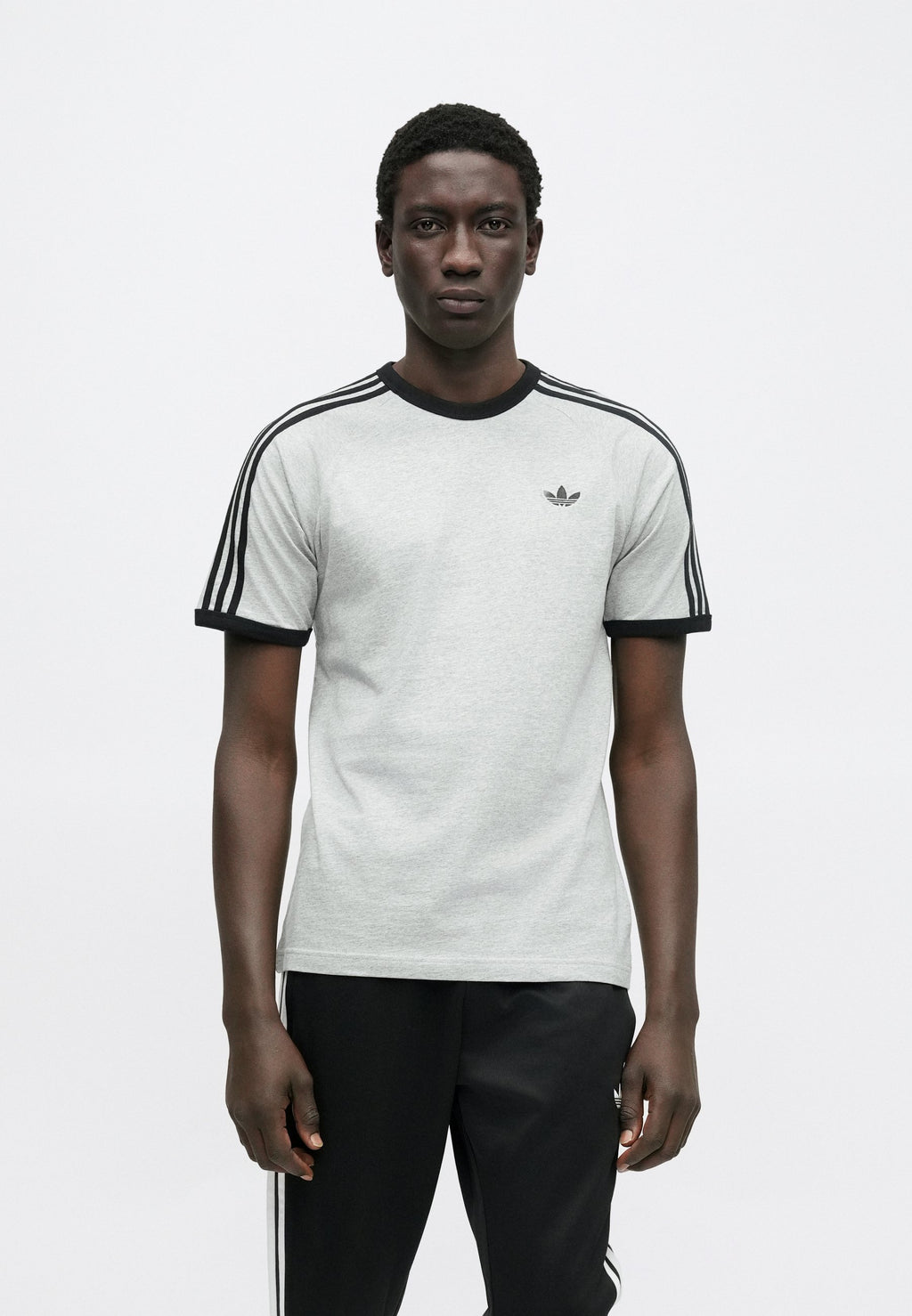 3S TEE - Print T-shirt - medium grey heather