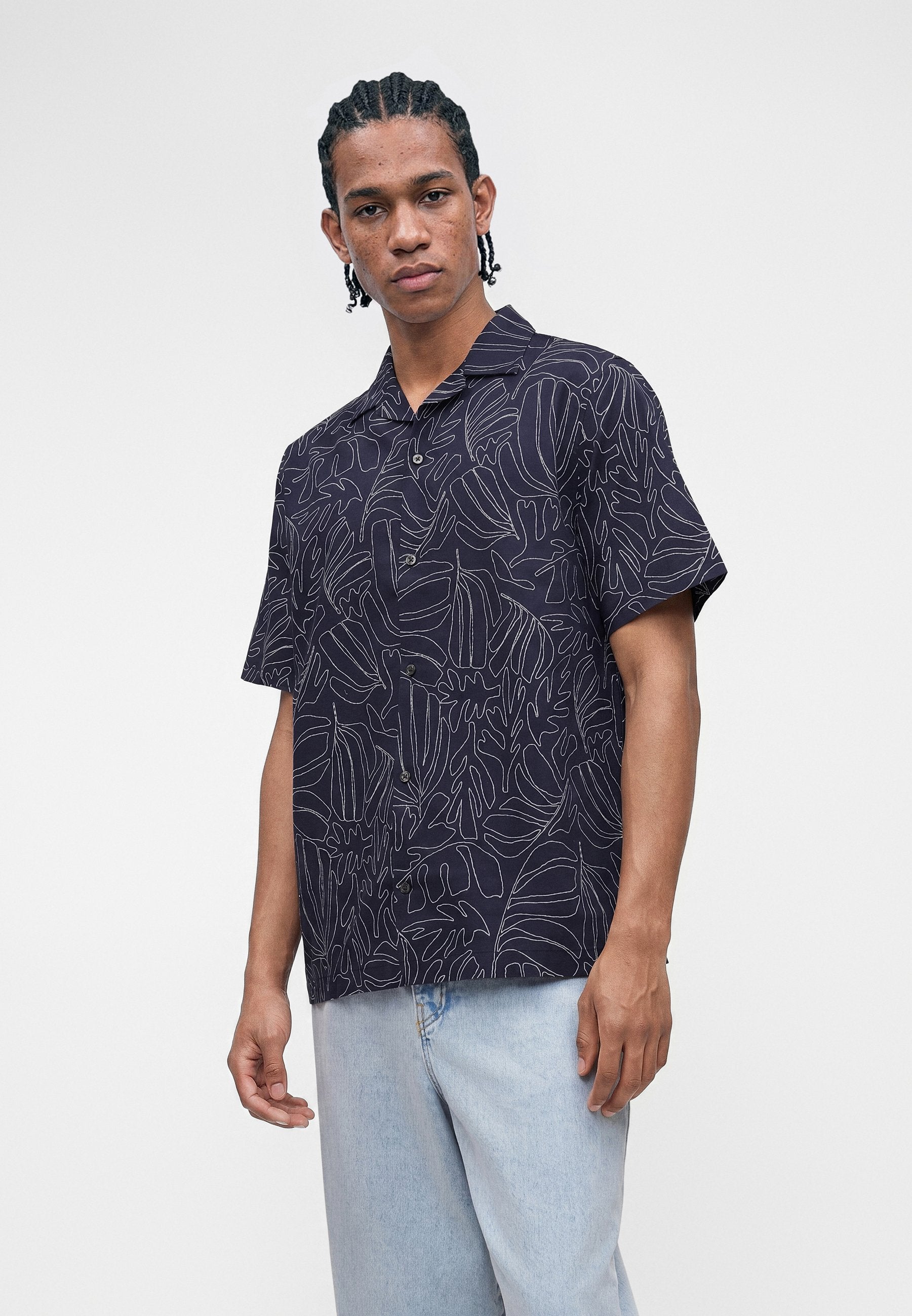 STANDARD RESORT COLLAR - Shirt - navy