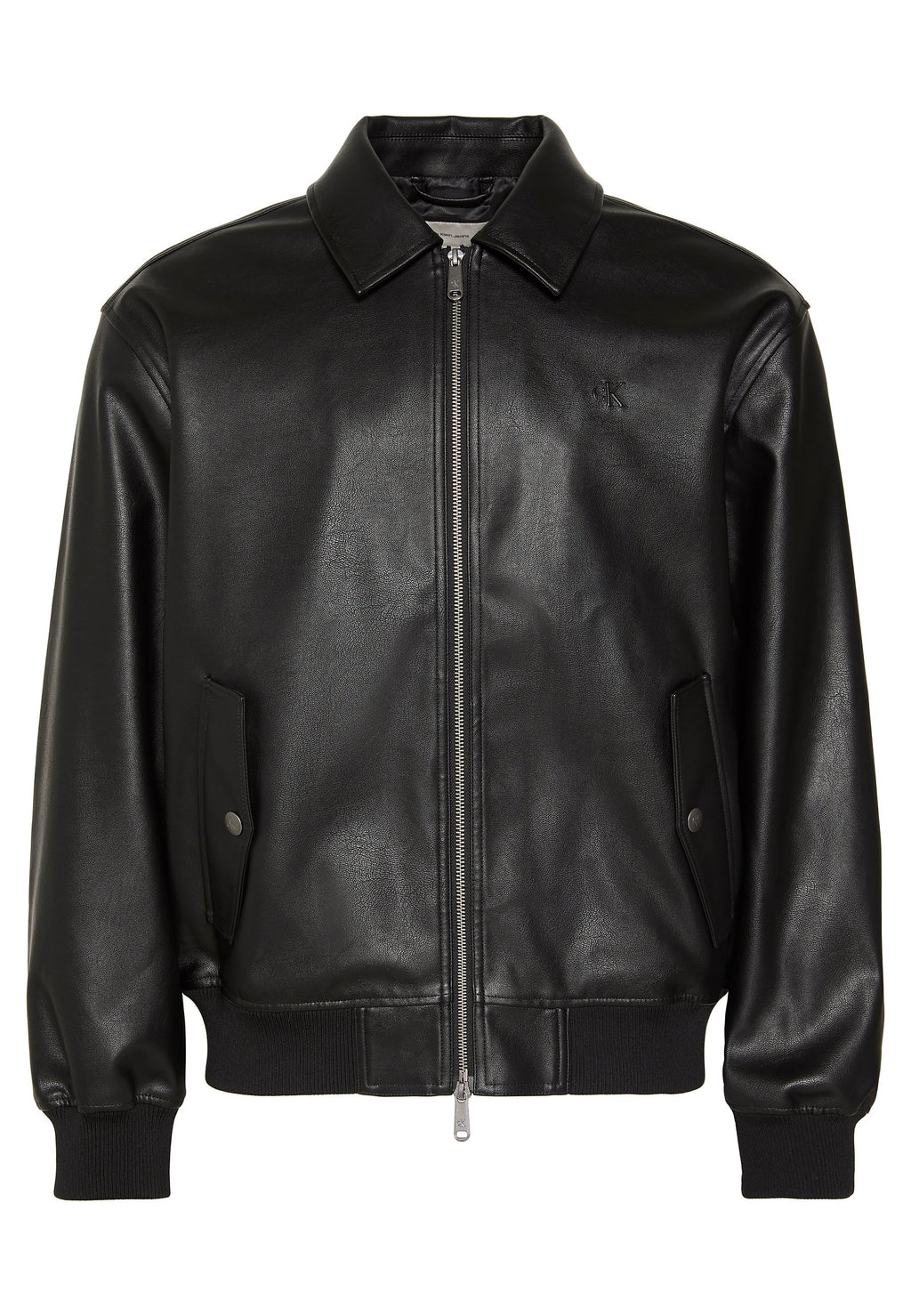 Faux leather jacket - black