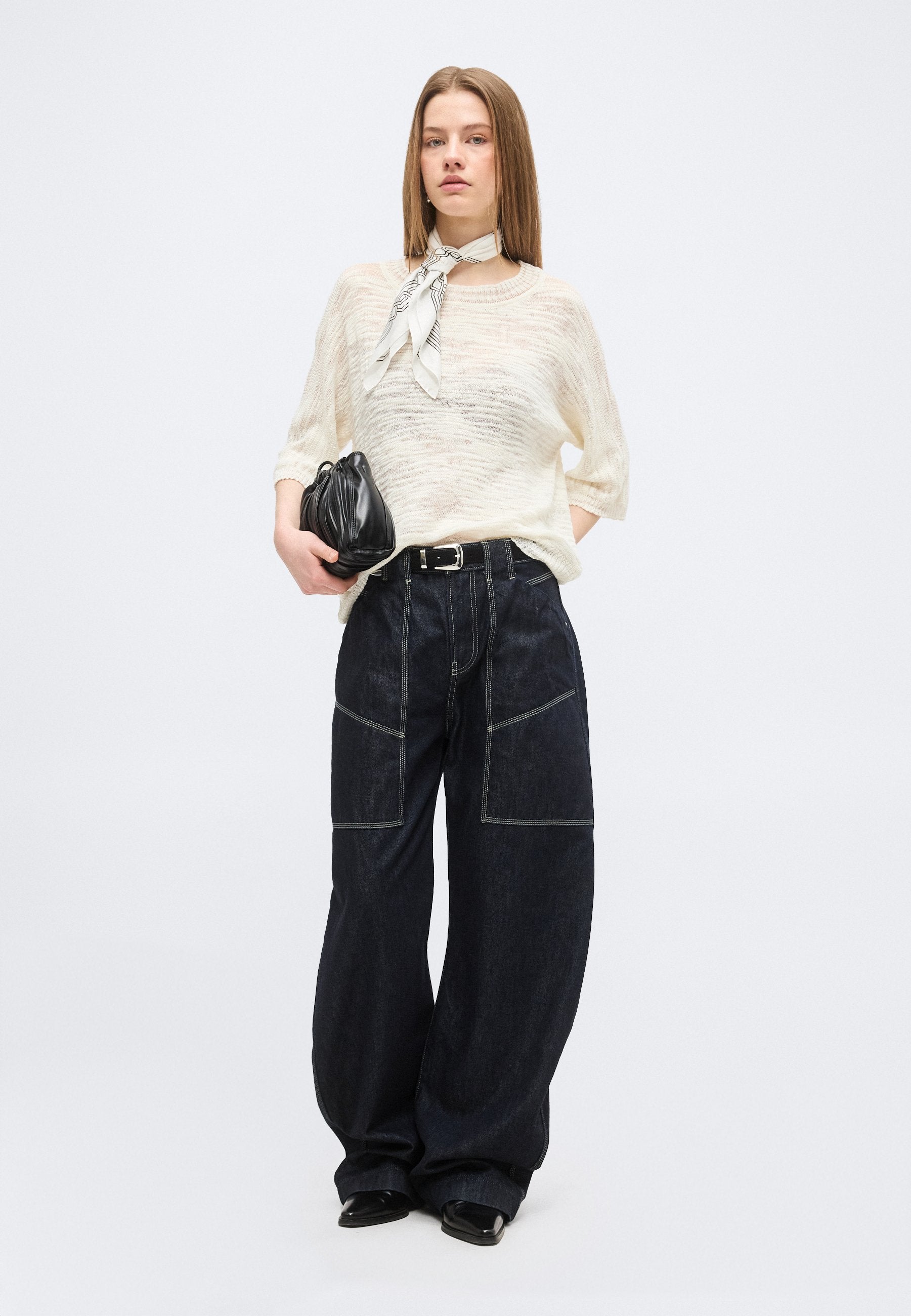 FAROFANO - Jumper - open white