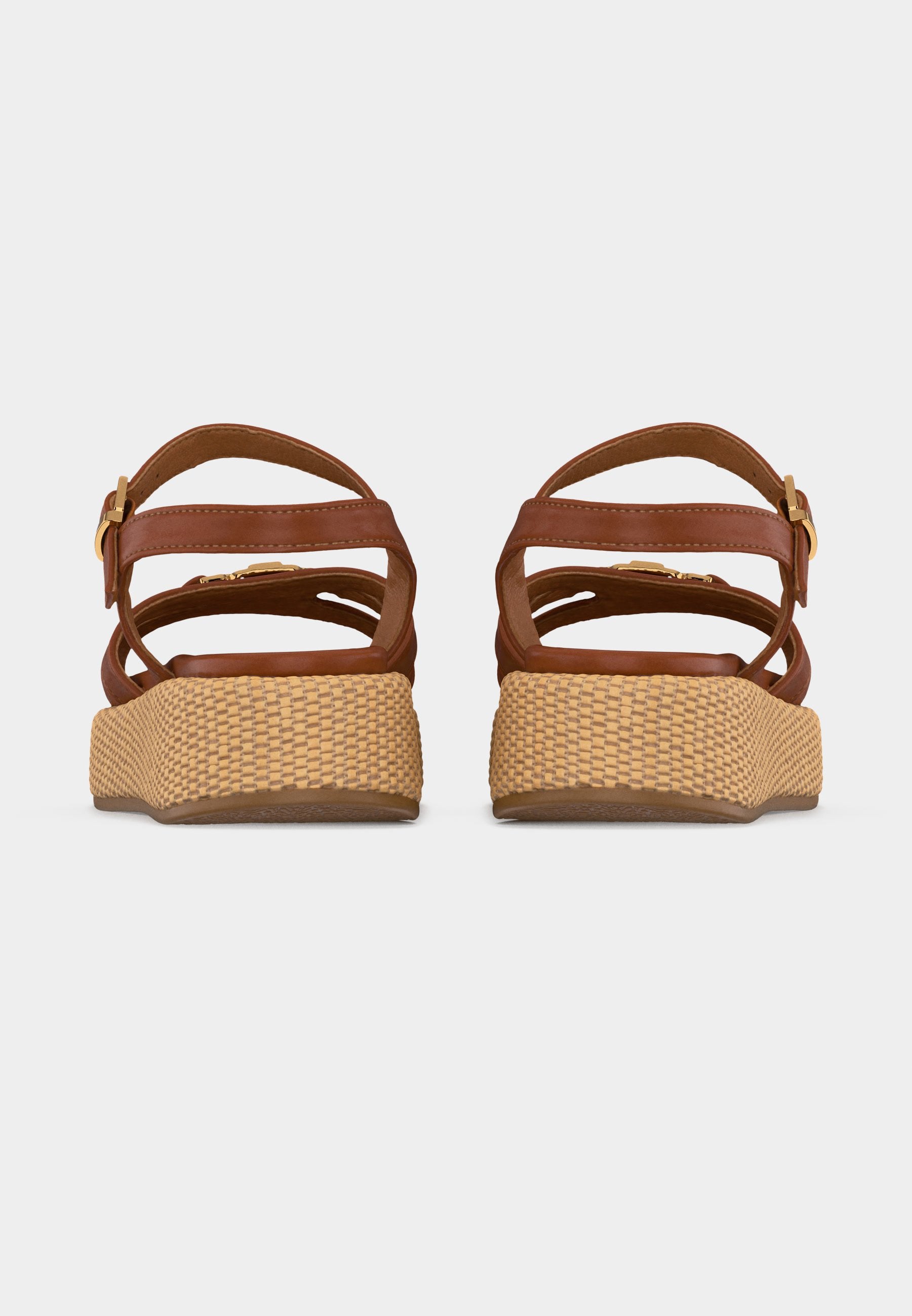 ERIKA - Sandals - tobacco