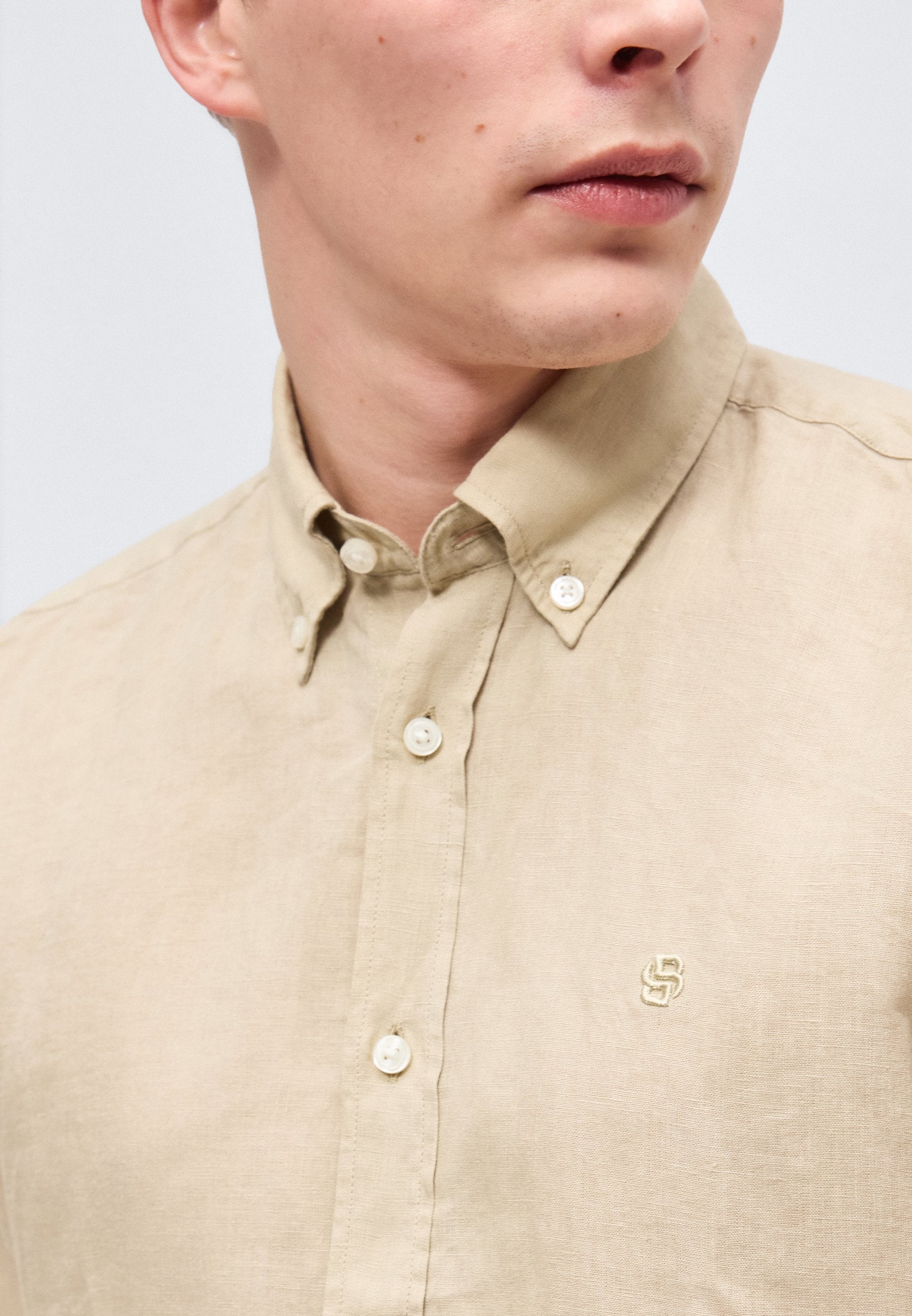 LIAM - Shirt - open beige