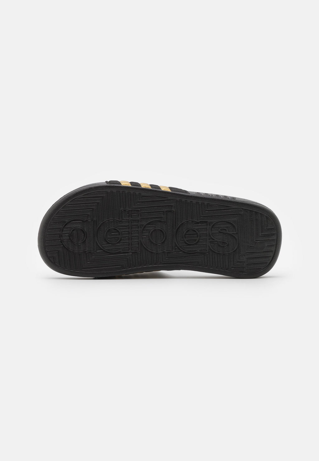 ADISSAGE - Pool slides - core black/gold metallic