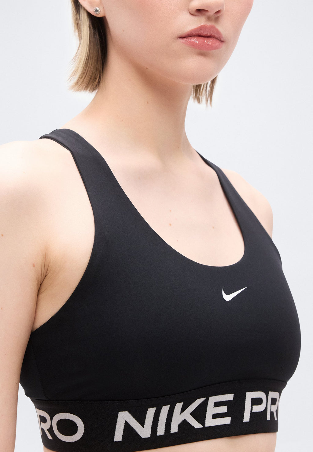 365 BRA - Medium support sports bra - black/white