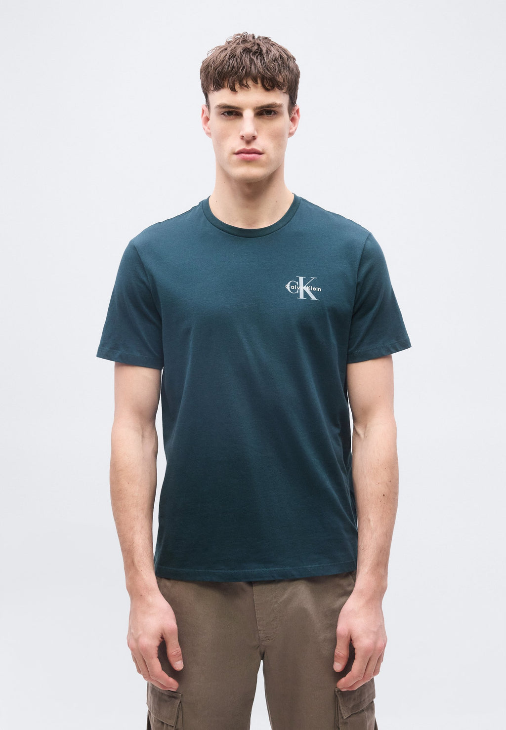 LOT DE 2 T-SHIRTS CLASSIQUES MICRO MONOLOGO - T-shirt basique - blanc éclatant/bleu marine