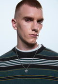 STRIPE UNISEX - Polo shirt - mystic moss