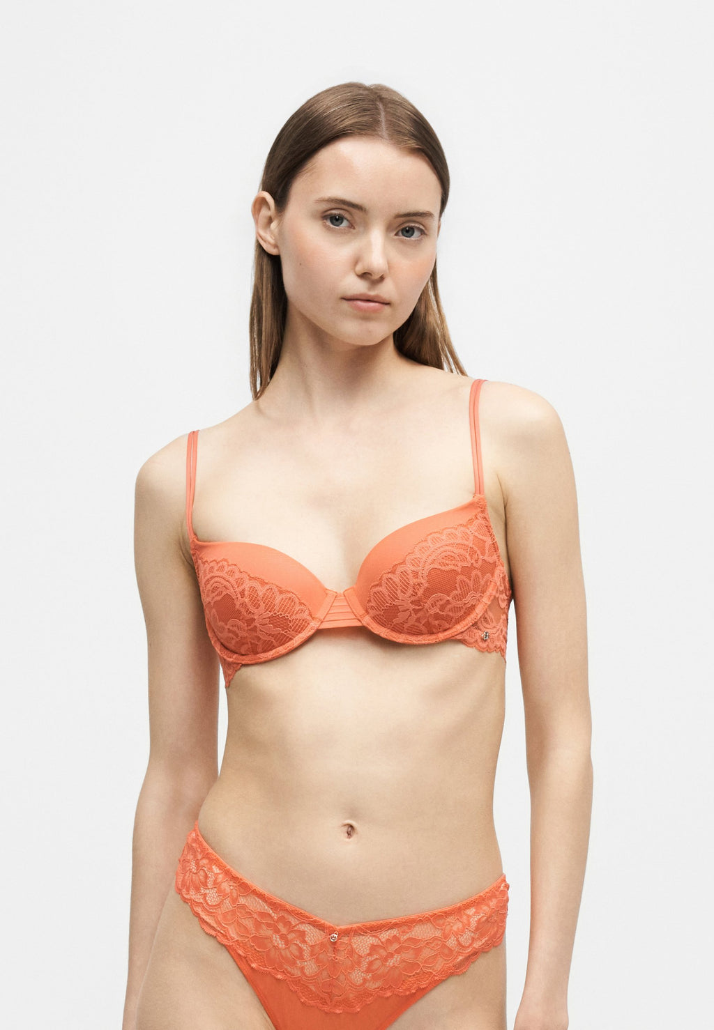 DEMI BLOSSOM - Underwired bra - dark orange
