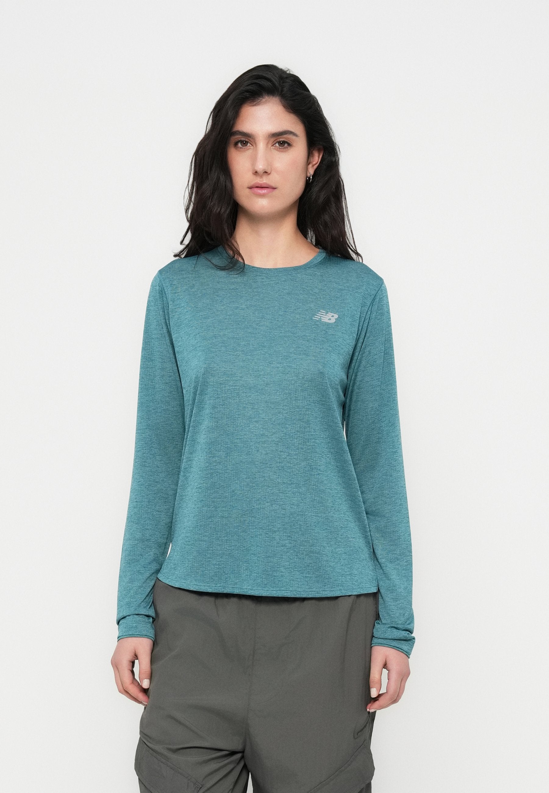 ATHLETICS  - Long sleeved top - big teal heather
