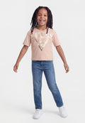 JUNIOR BOXY - Print T-shirt - dolly pink