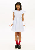 STRIPE SEERSUCKER FIT AND FLARE DRESS - Cocktail dress / Party dress - sweet blue