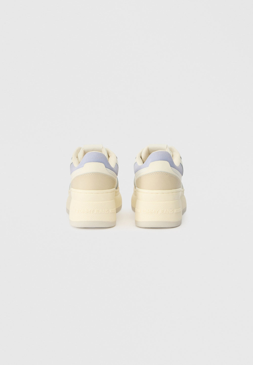 RETRO PLATFORM BASKETBALL TRAINERS WITH LEATHER - Trainers - gulf sand/periwinkle dust