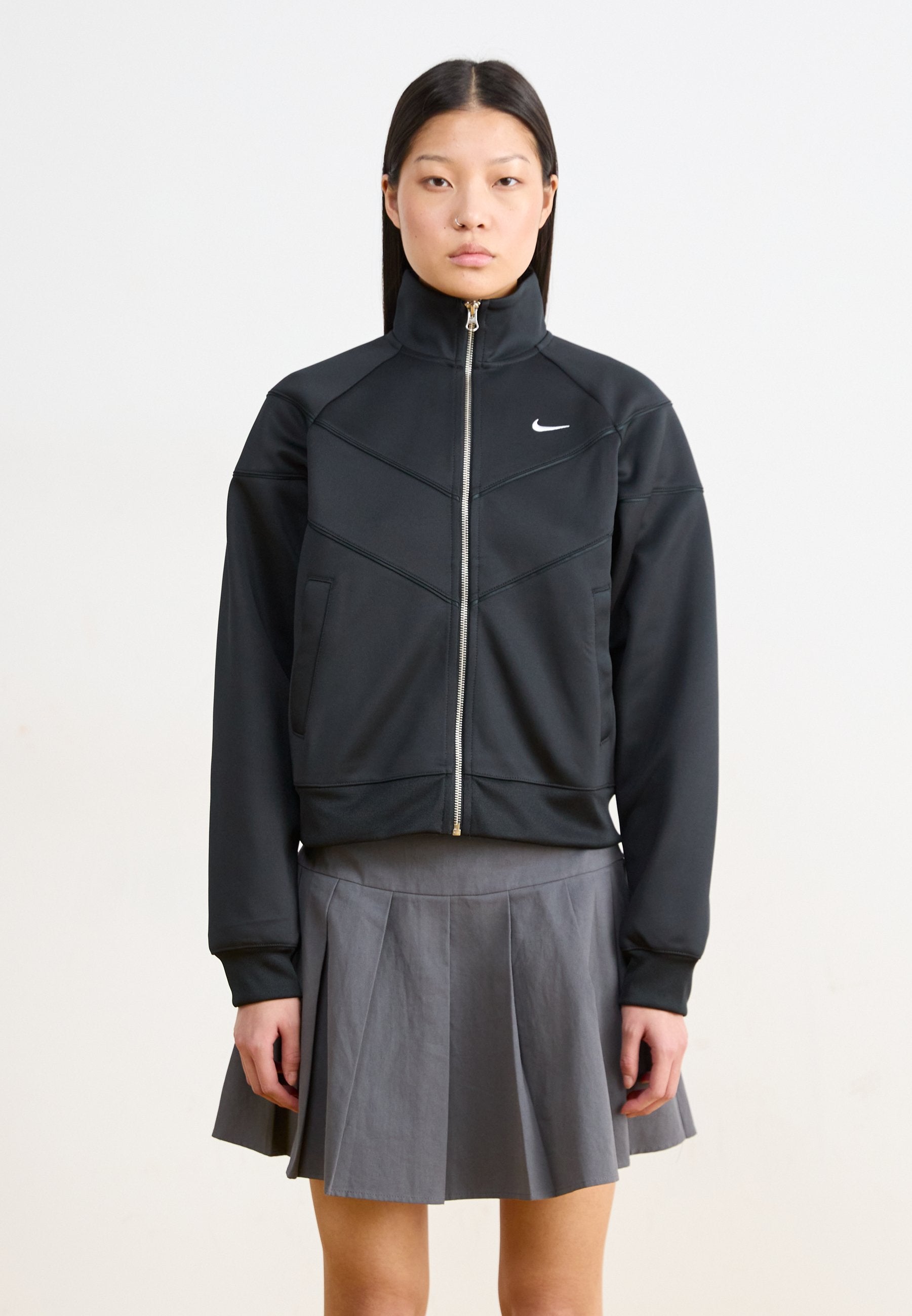 Training jacket - black white