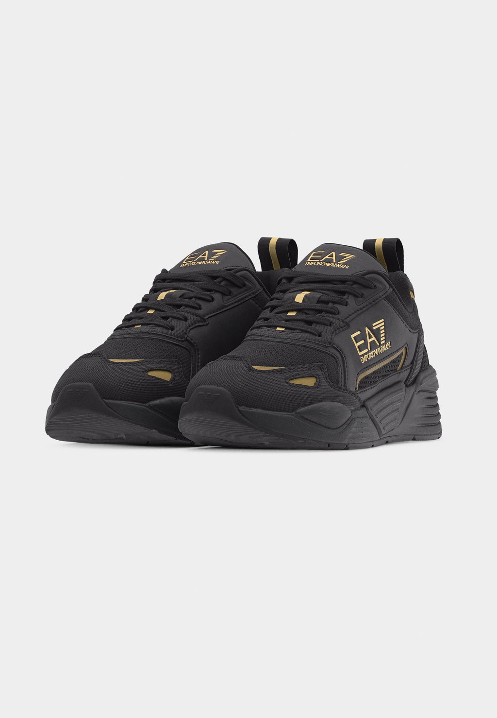 ACE RUNNER NEW UNISEX - Trainers - triple black/gold-coloured