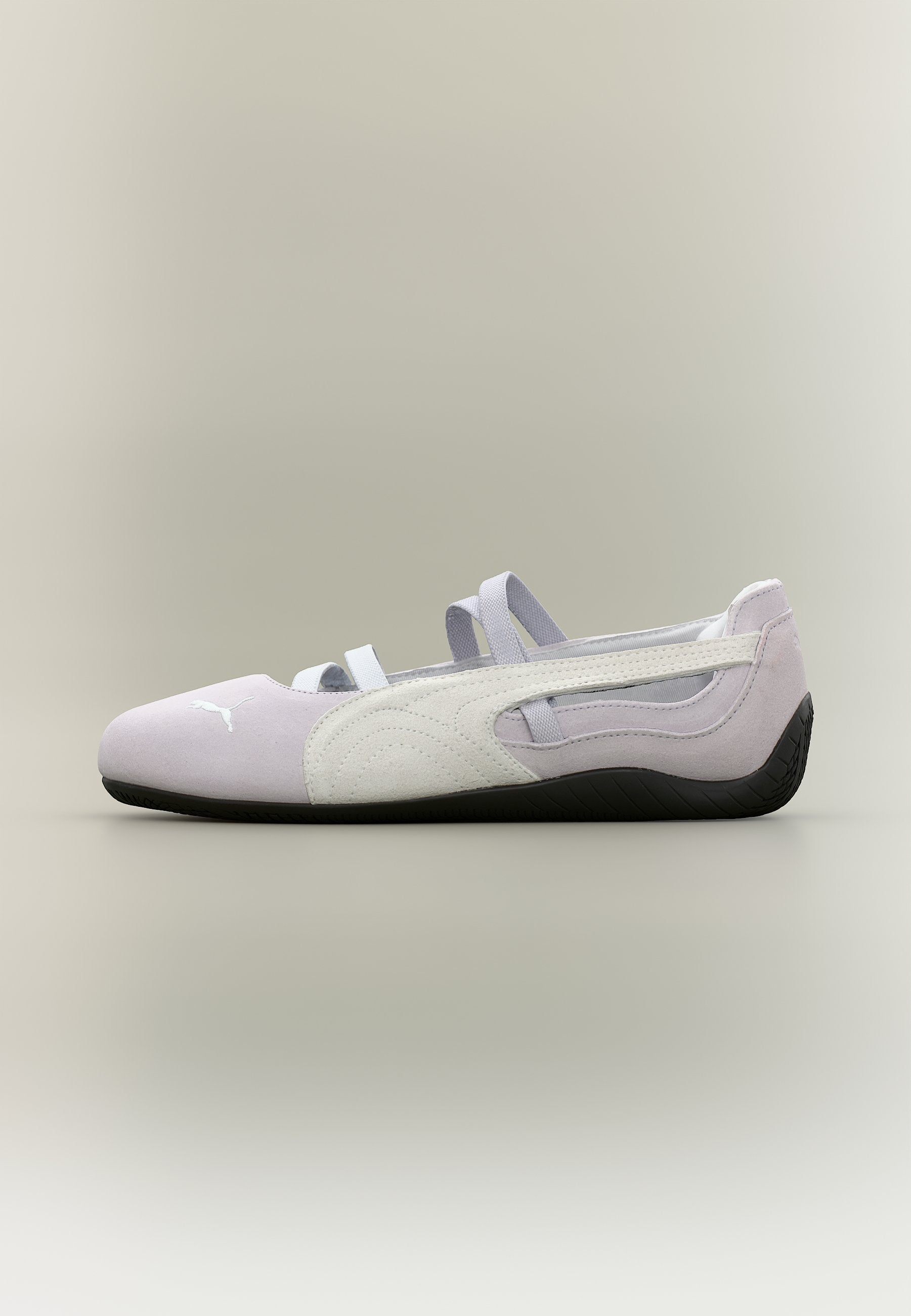 SPEEDCAT JR UNISEX - Ankle strap ballet pumps - lavender pop/white