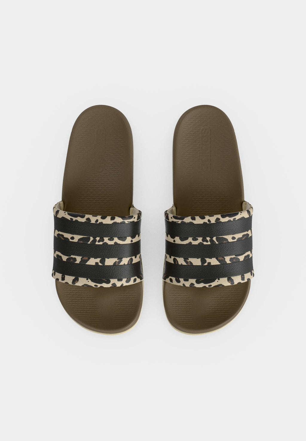 ADILETTE COMFORT 2.0 SLIDES - Mules - crystal linen/core black