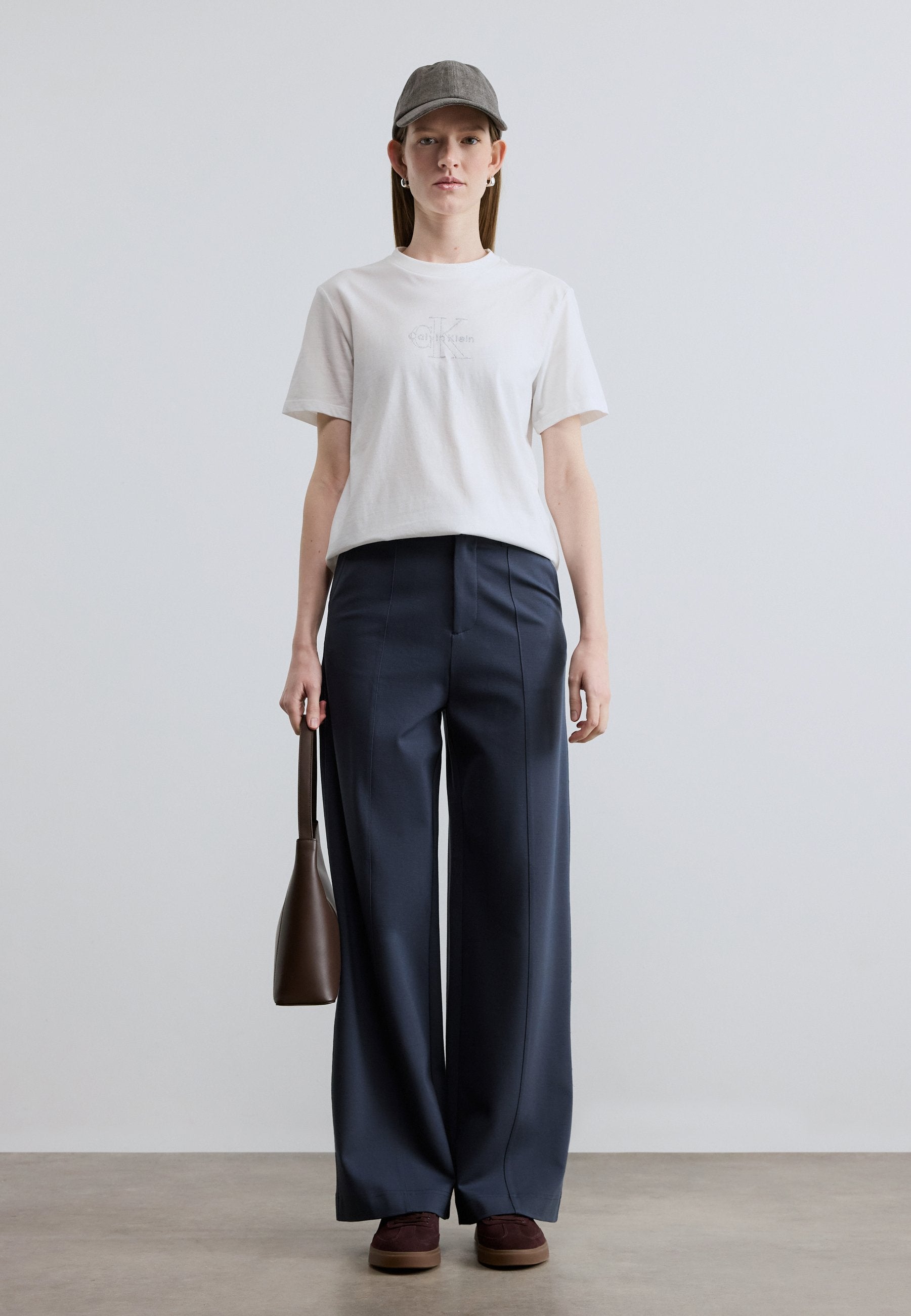 MONOLOGO TEE - Print T-shirt - bright white