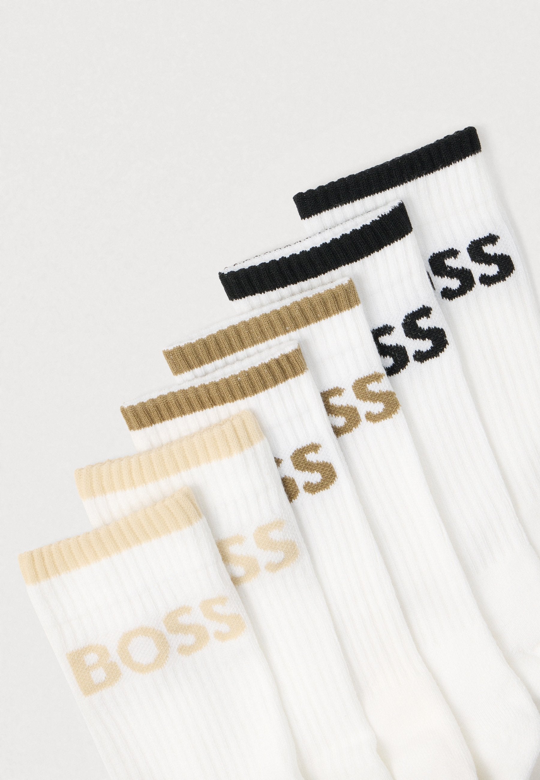 STRIPE 6 PACK - Socks - white