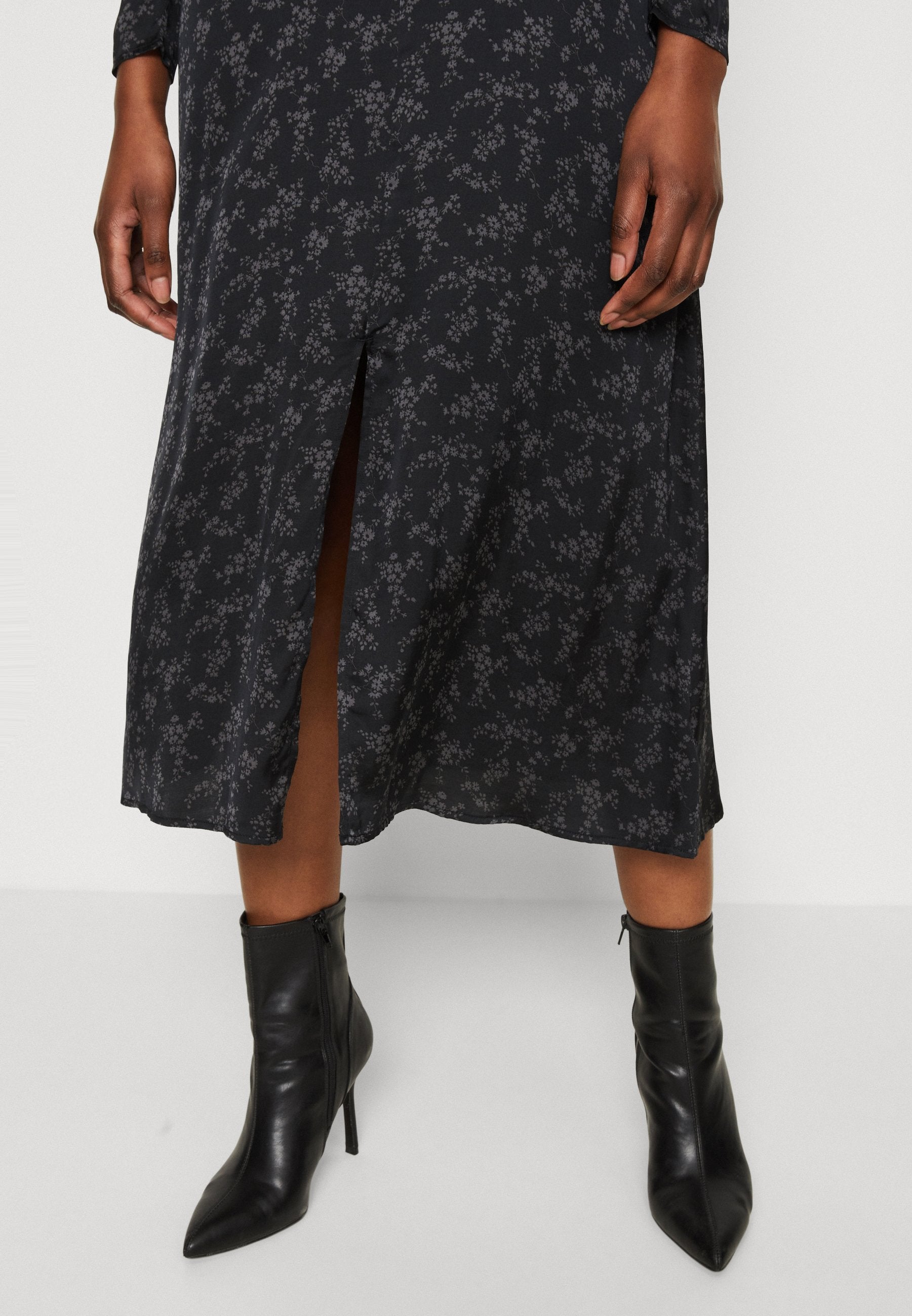 PUFF MIDI - Cocktail dress / Party dress - black/multi