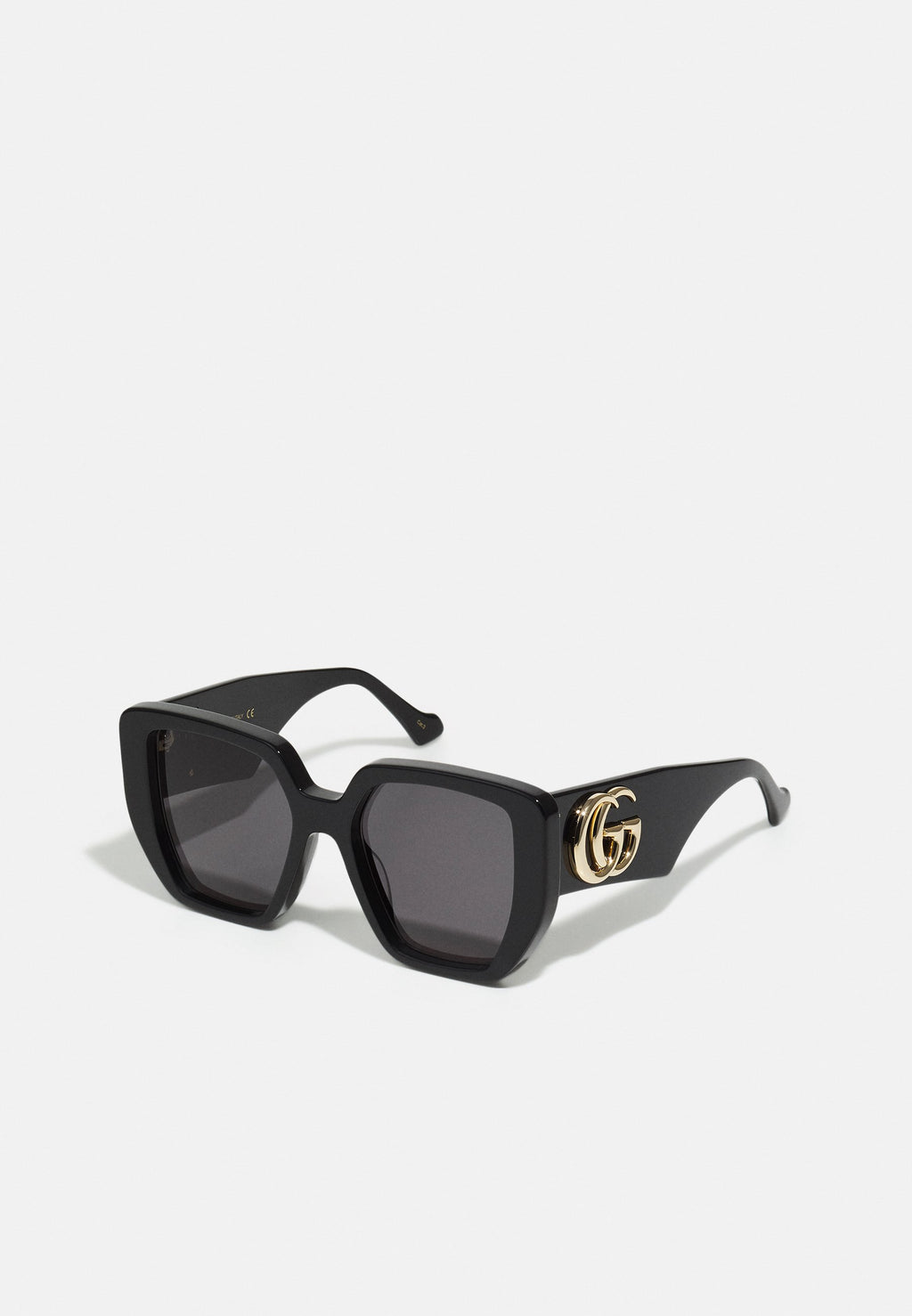 GG OVERSIZED SQUARE ACETATE SUNGLASSES - Sunglasses - black/grey